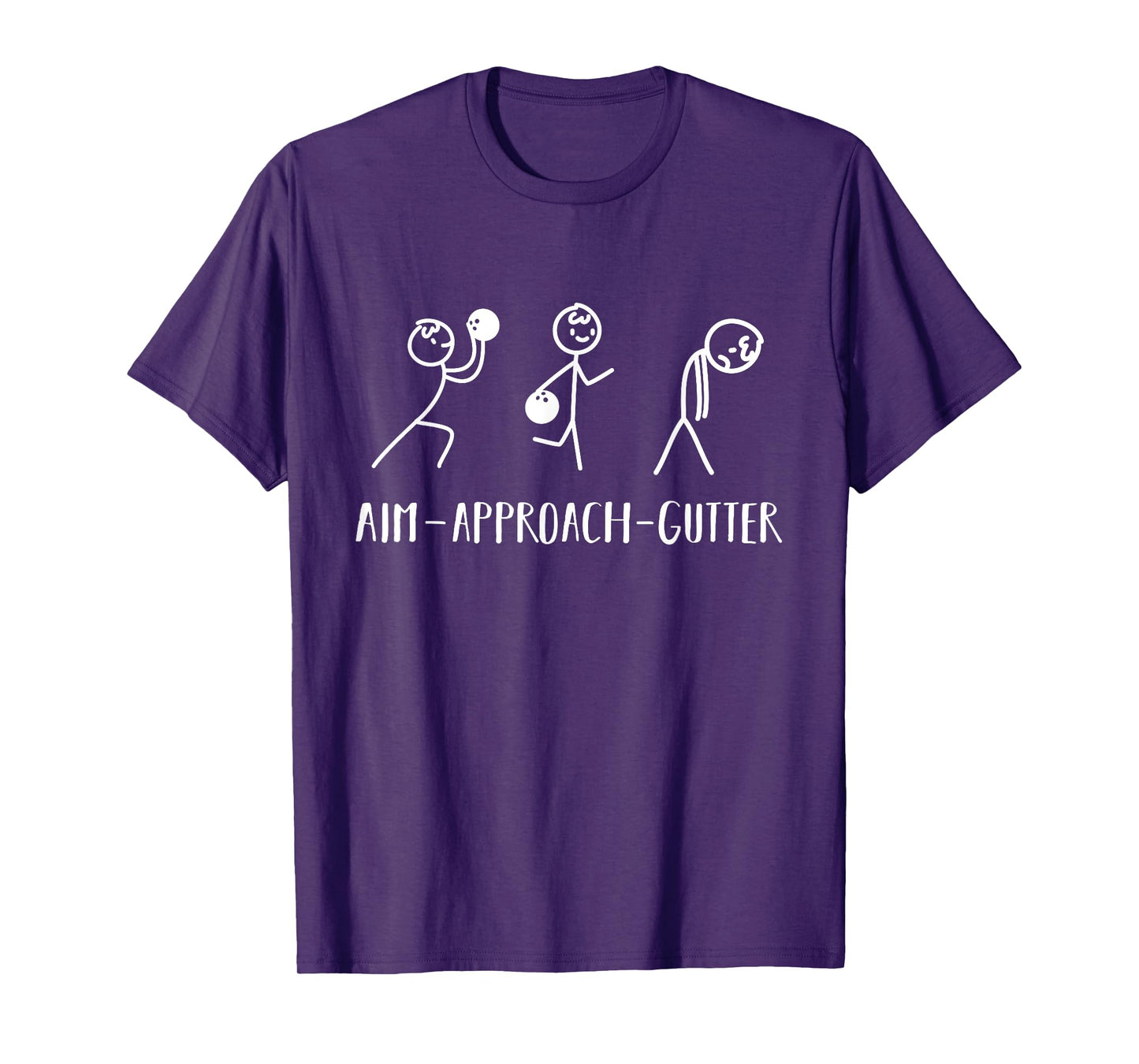 Aim Gutter Bowler Funny Bowling Men Women T-Shirt