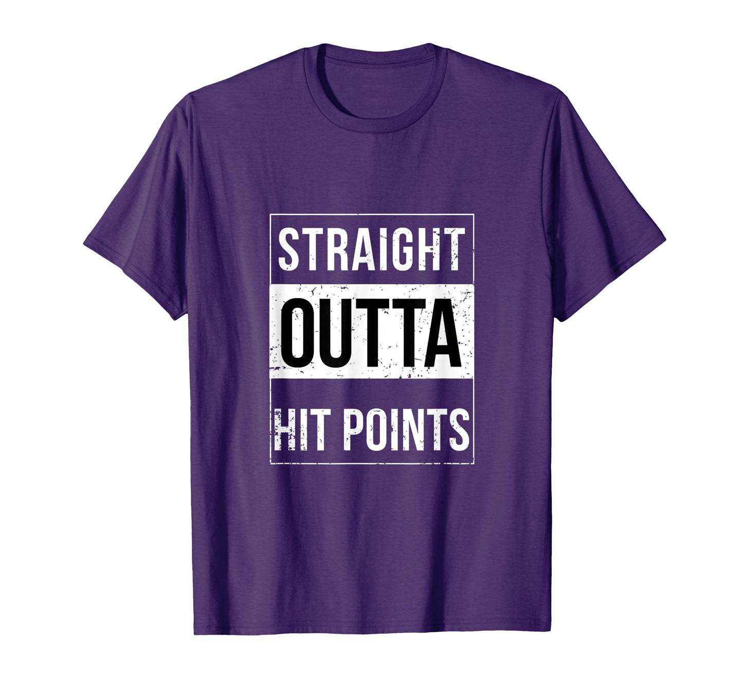Straight Outta Hit Points DnD Funny Trend T-Shirt