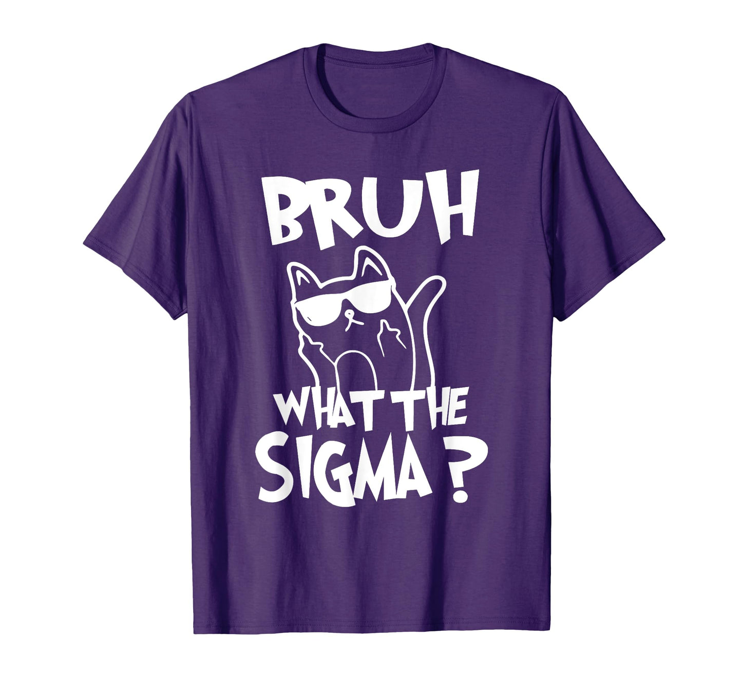 Bruh What The Sigma Funny Kids Meme Quote Vintage T-Shirt