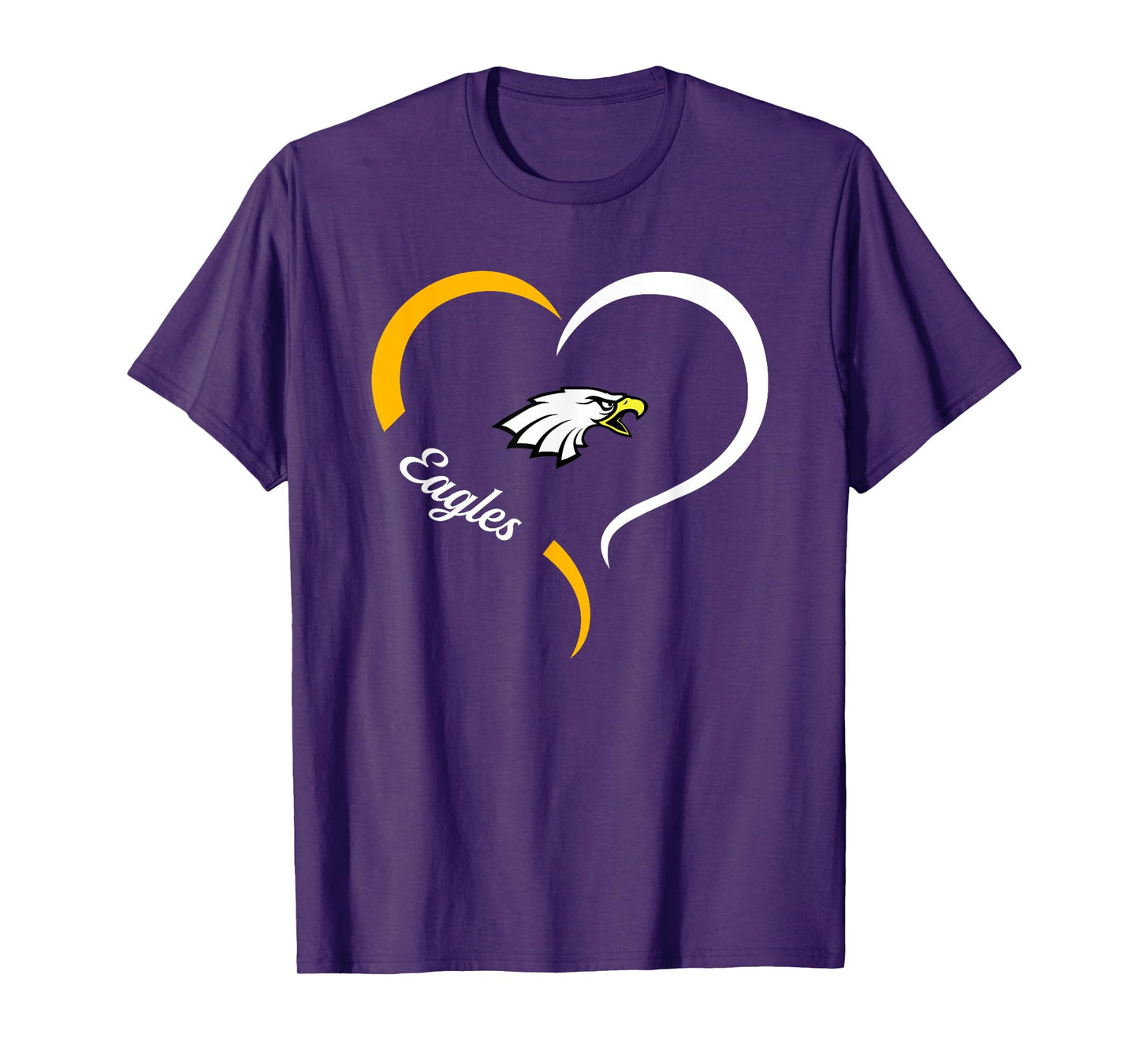 Big Walnut Eagles Logo Half Heart Slogan HS T-Shirt