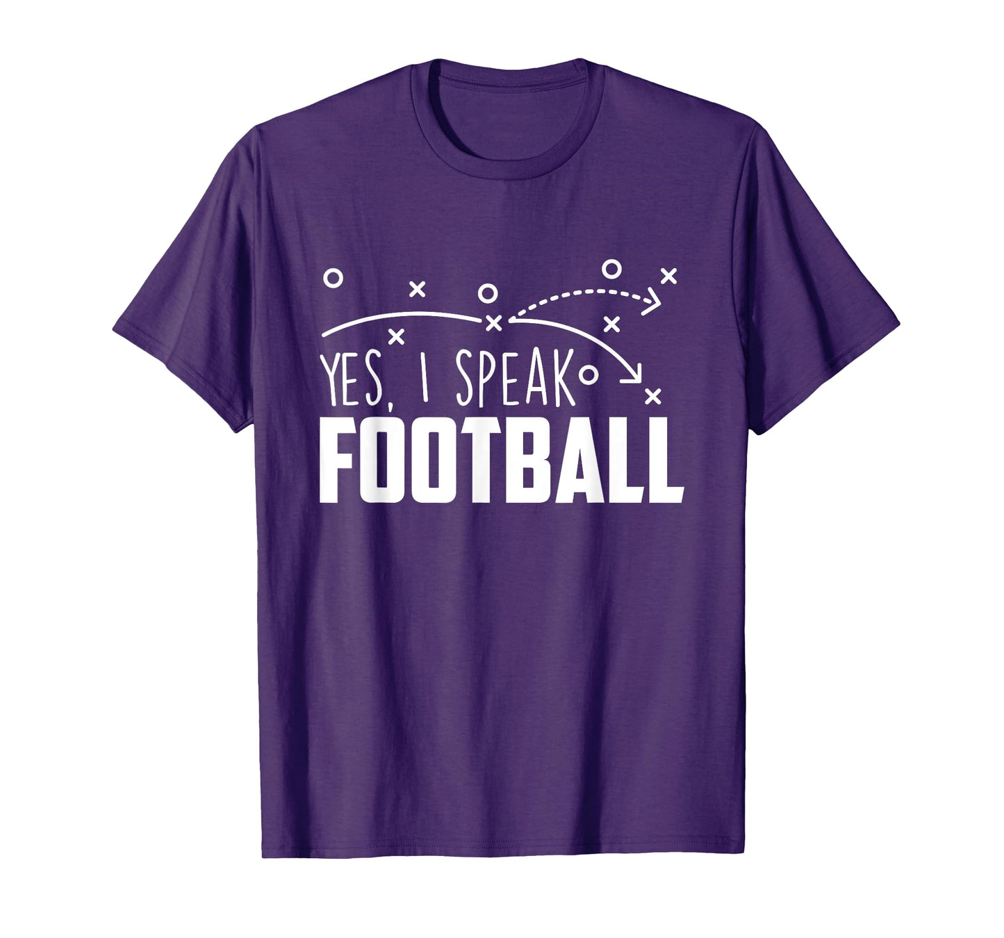 Yes I Speak Football - Sports Sunday Game Lover Quarterbacks T-Shirt