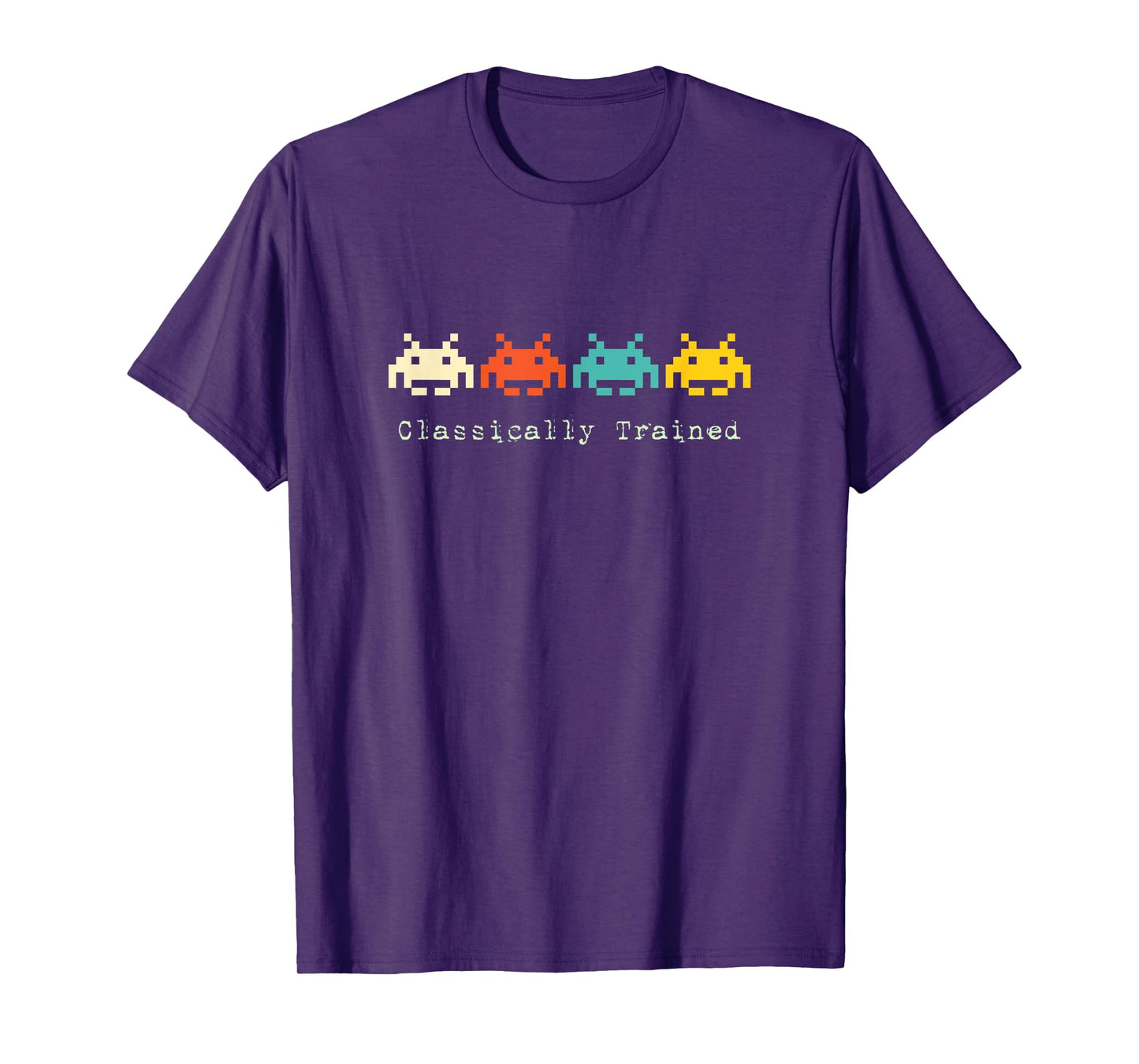 Classically Trained - 80s Retro Alien Invaders Space Gamer T-Shirt