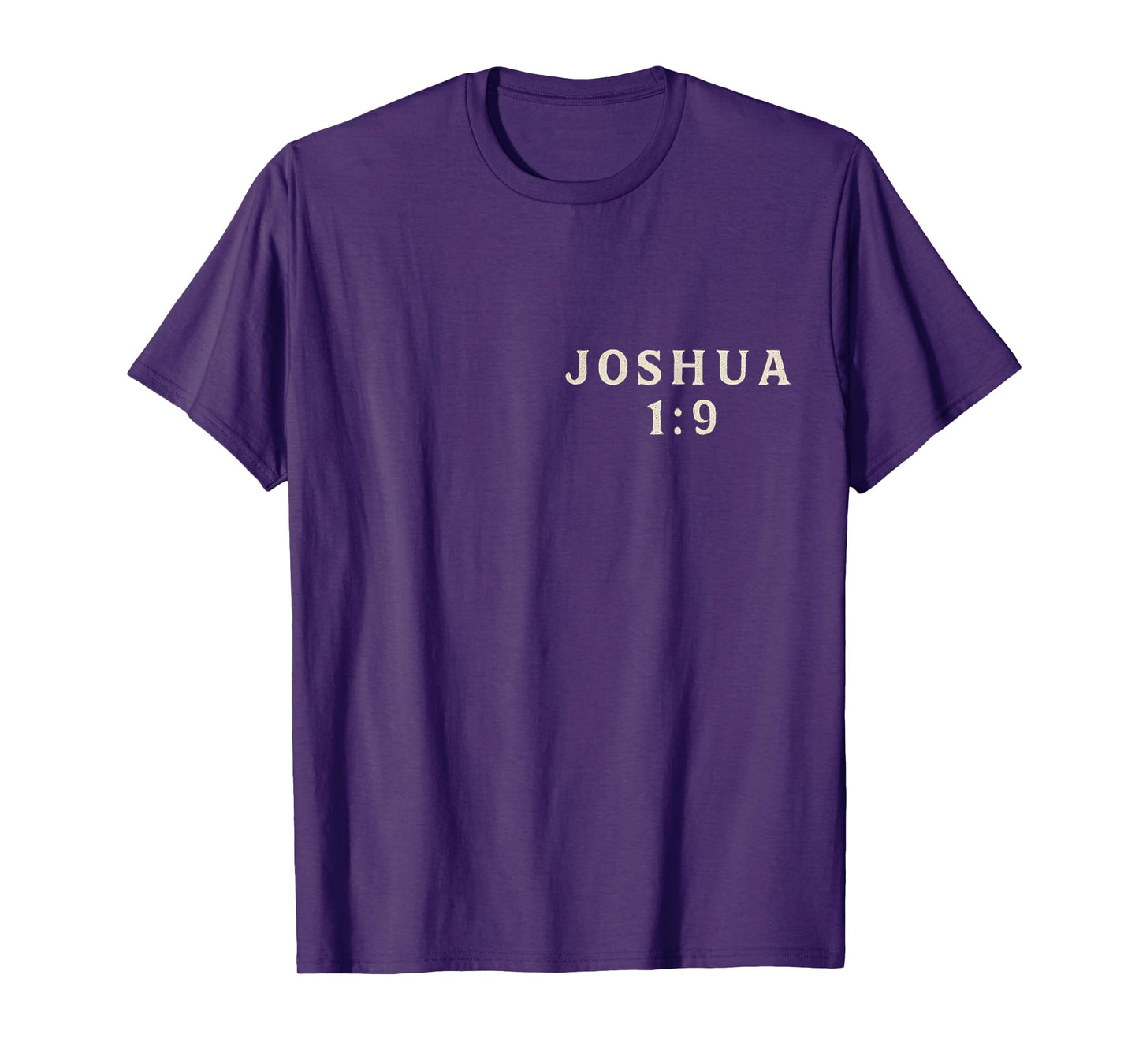 (2 SIDED) Be Strong And Courageous Joshua 1 9 Christian Lion T-Shirt