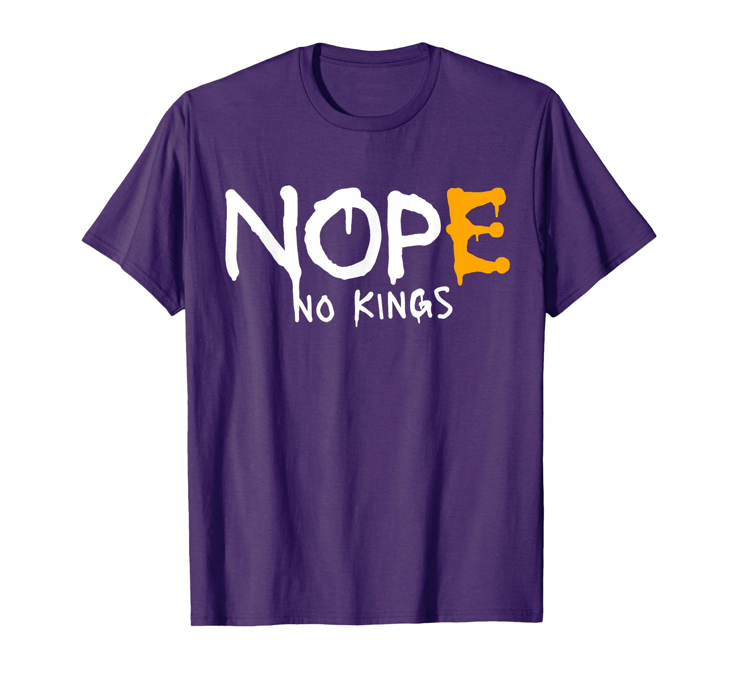No Kings Nope Grunge T-Shirt