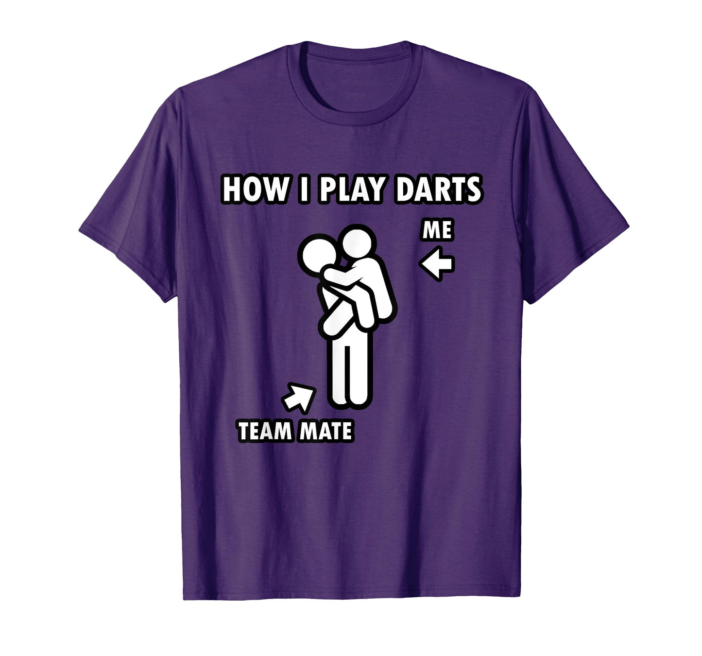 Funny Darts Shirt, Teammate Carrying Friend T-Shirt