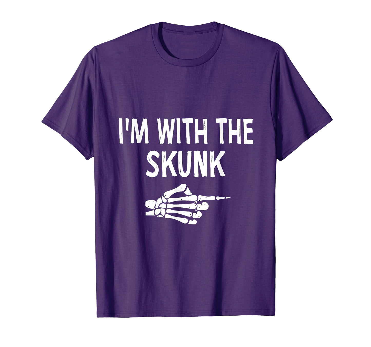 I'm With The Skunk Funny Matching Couple Halloween Costume T-Shirt