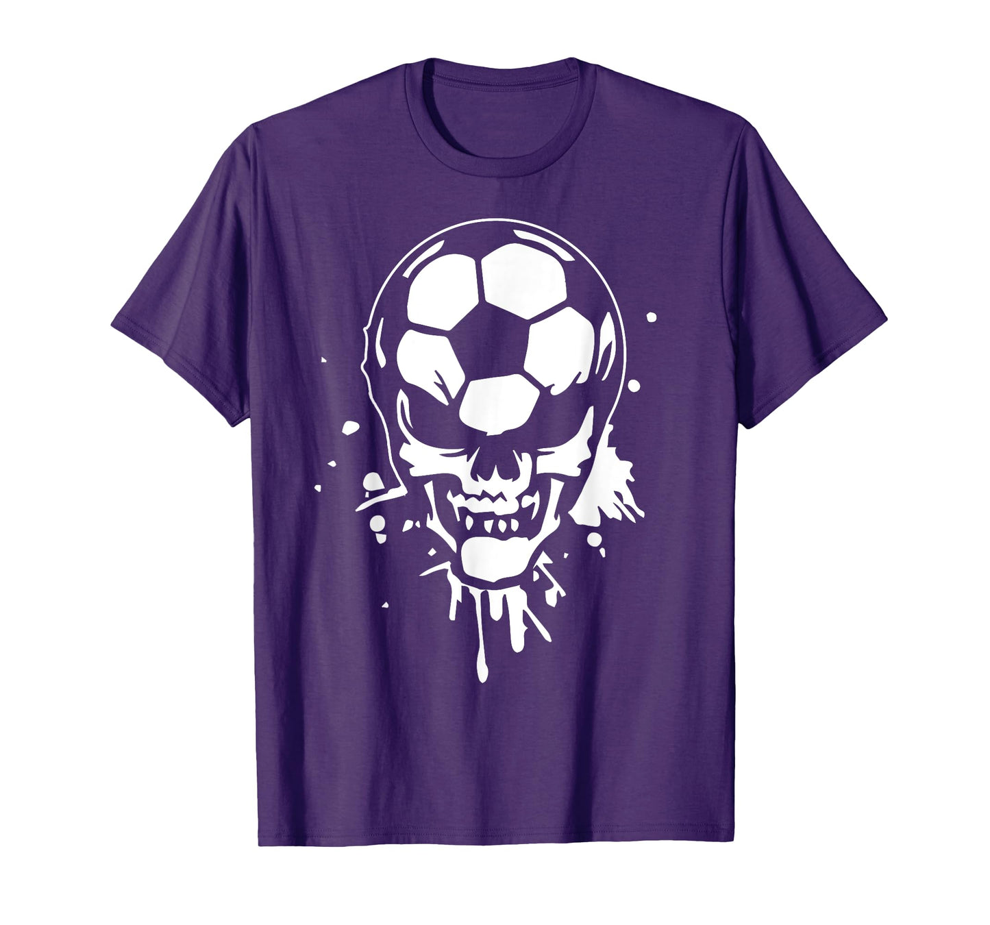 Soccer Skeleton Funny Player Halloween Skull Hallows' Day T-Shirt