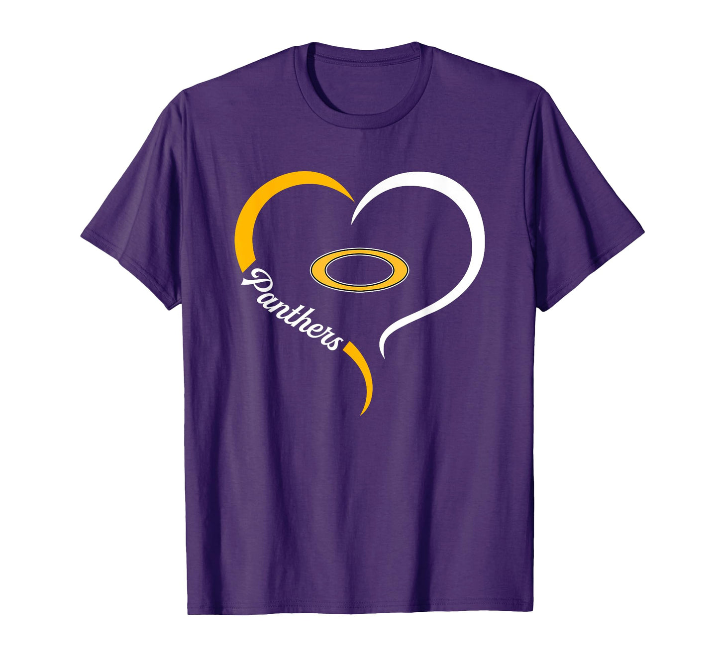 Klein Oak Panthers Logo Half Heart Slogan HS T-Shirt