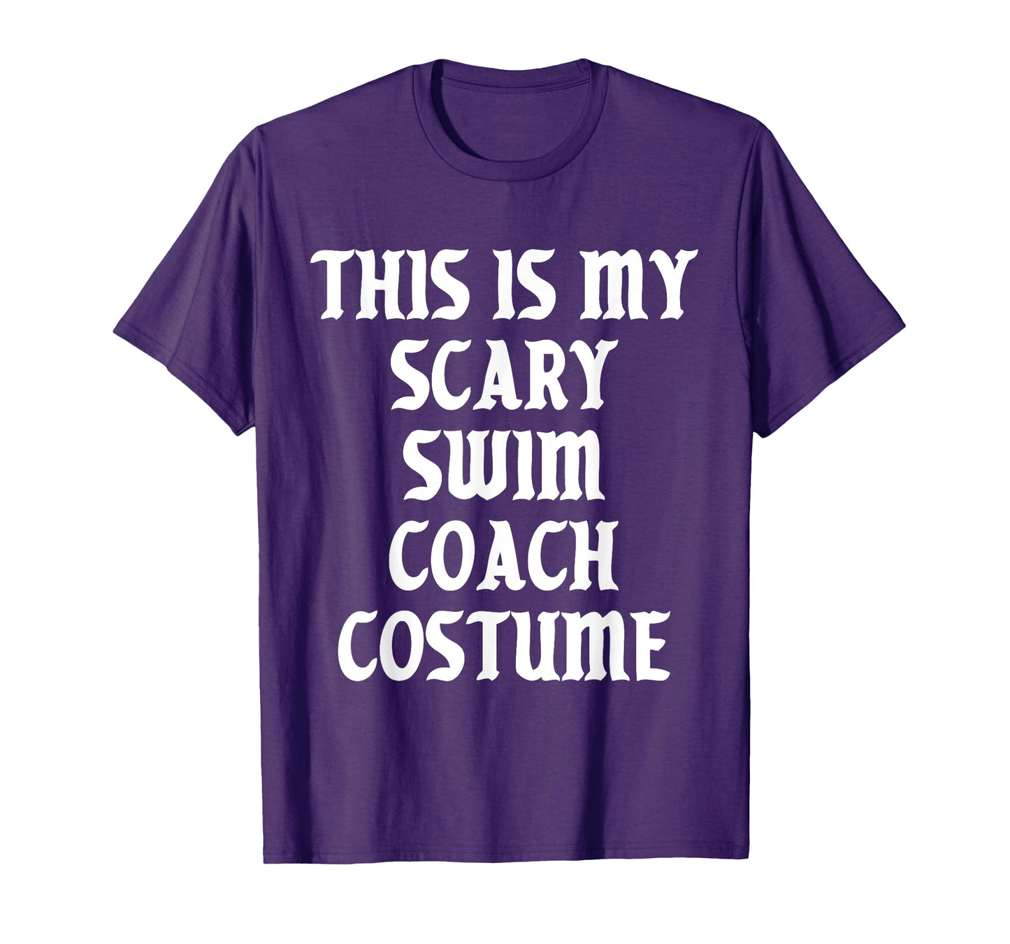 Scary Swim Coach Costume Trainer Sports Halloween Spooky T-Shirt