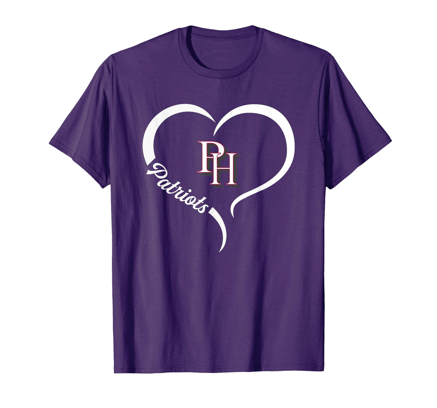 Patrick Henry Patriots Logo Half Heart Slogan HS T-Shirt