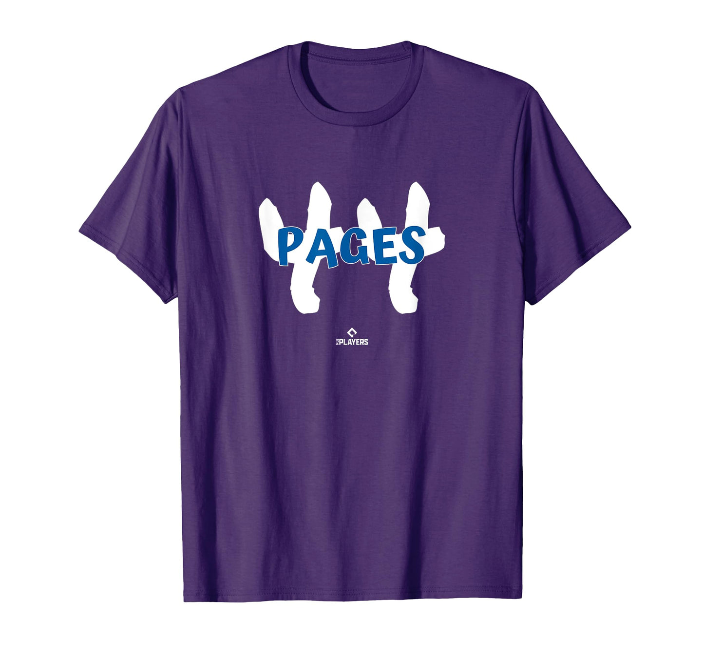 Name and Number Andy Pages Los Angeles Baseball MLBPA T-Shirt
