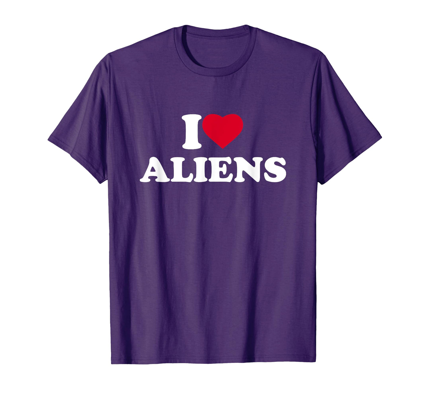 I Love Aliens I Heart Aliens Lover UFO Extra Terrestrial T-Shirt