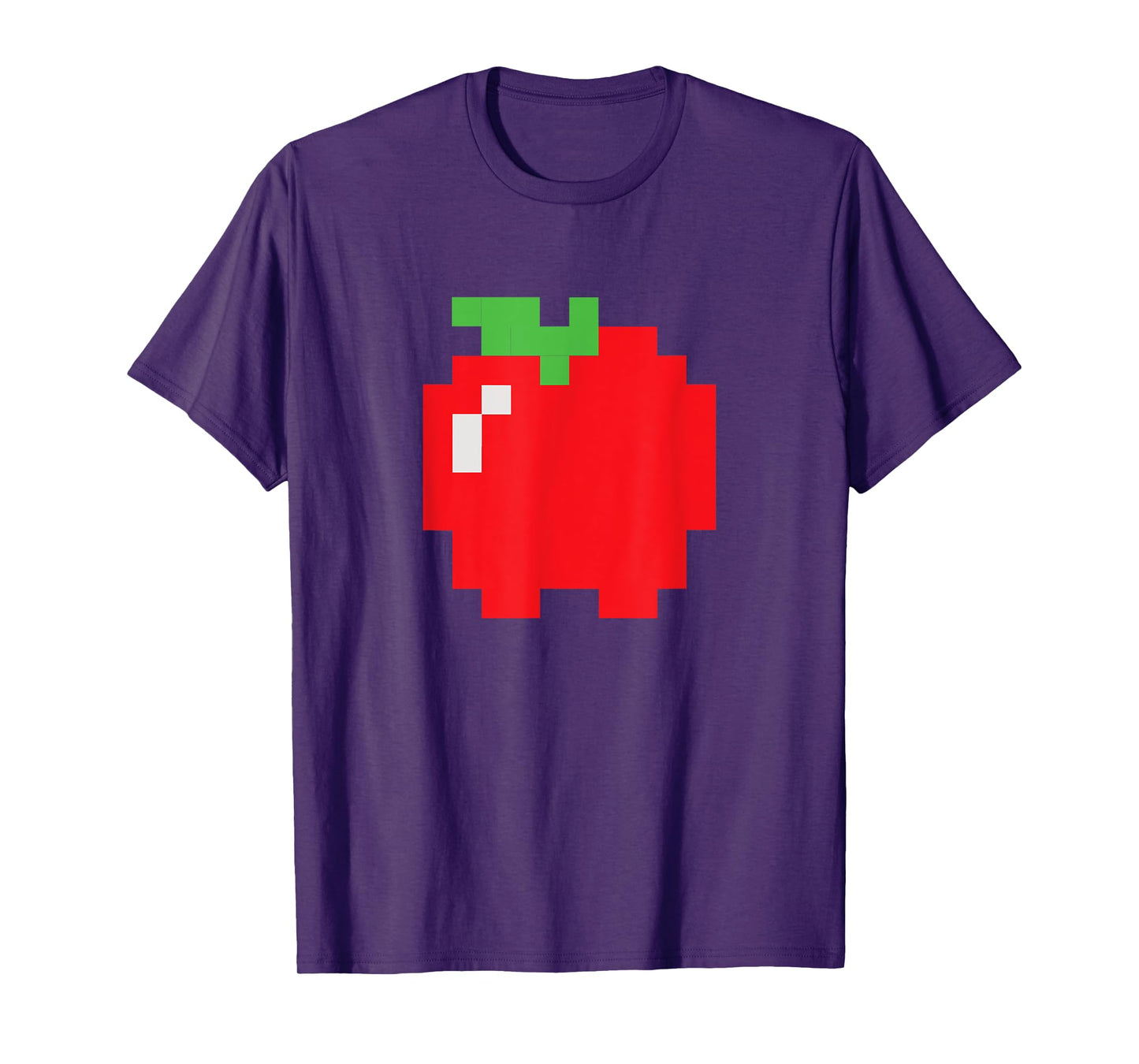 Pixel Apple 80s Video Game Halloween Group Costume T-Shirt
