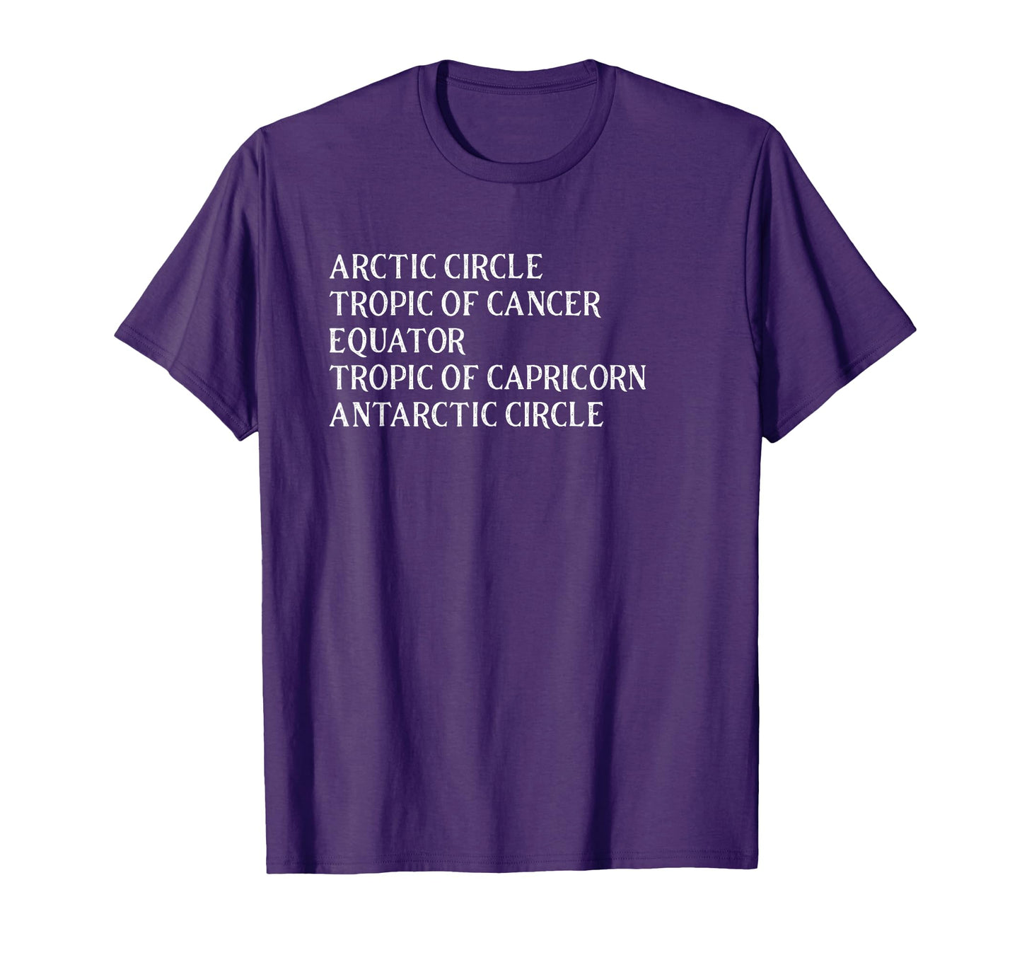 Geography Class Circle of Latitude Lines Equator Reference T-Shirt