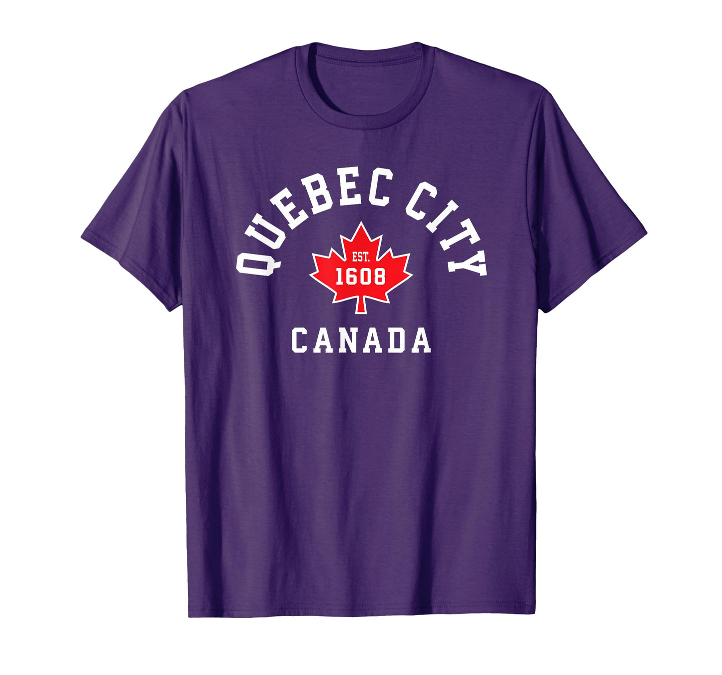 Quebec City Canada T-Shirt Canadian Flag Maple Leaf Gift Tee T-Shirt