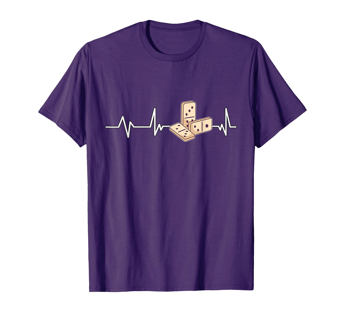 Dominoes Heartbeat Dominoes Gift Dominoes T-Shirt