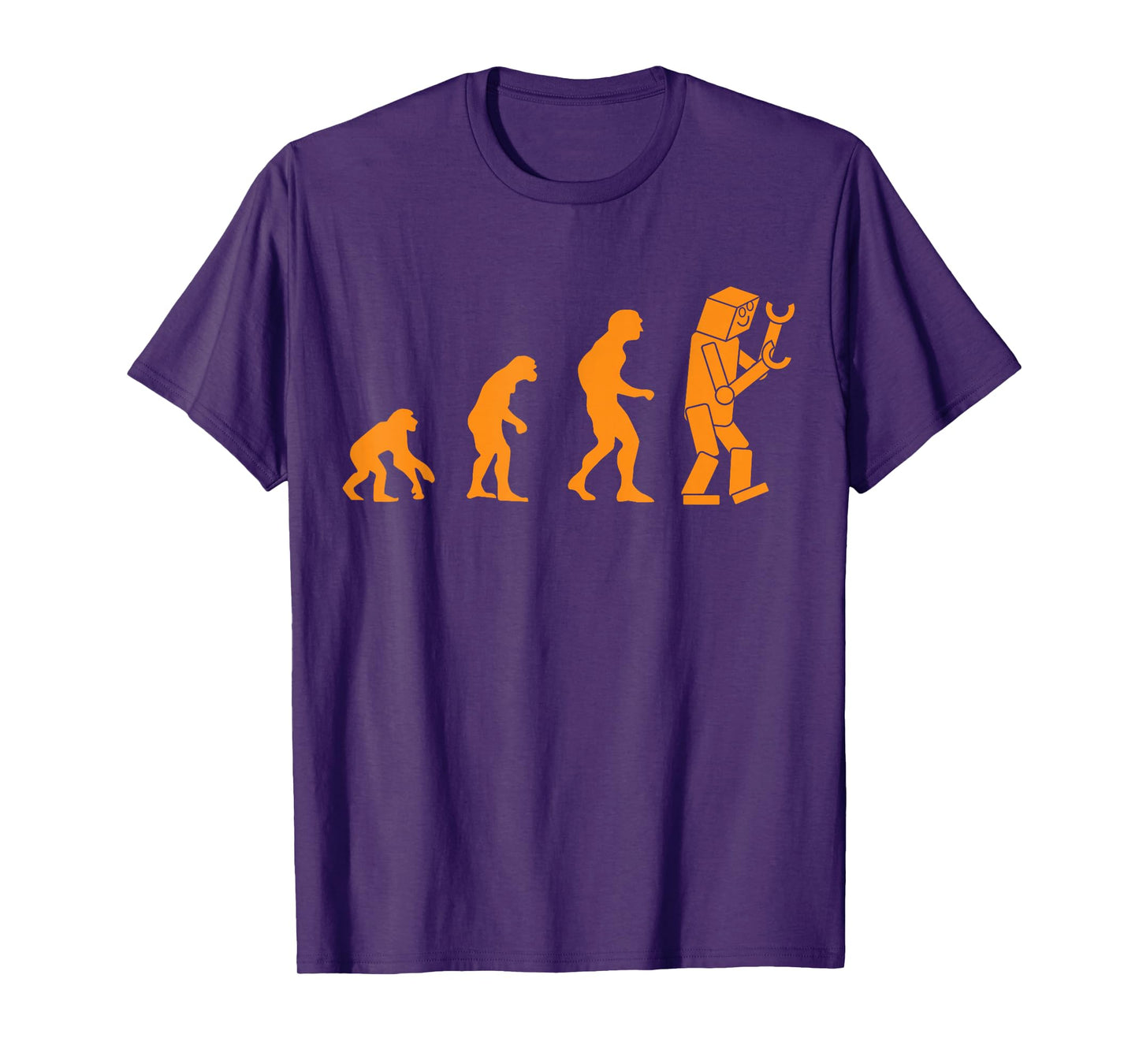 Funny Nerdy Robot Evolution Computer Robotics Geek Gift T-Shirt