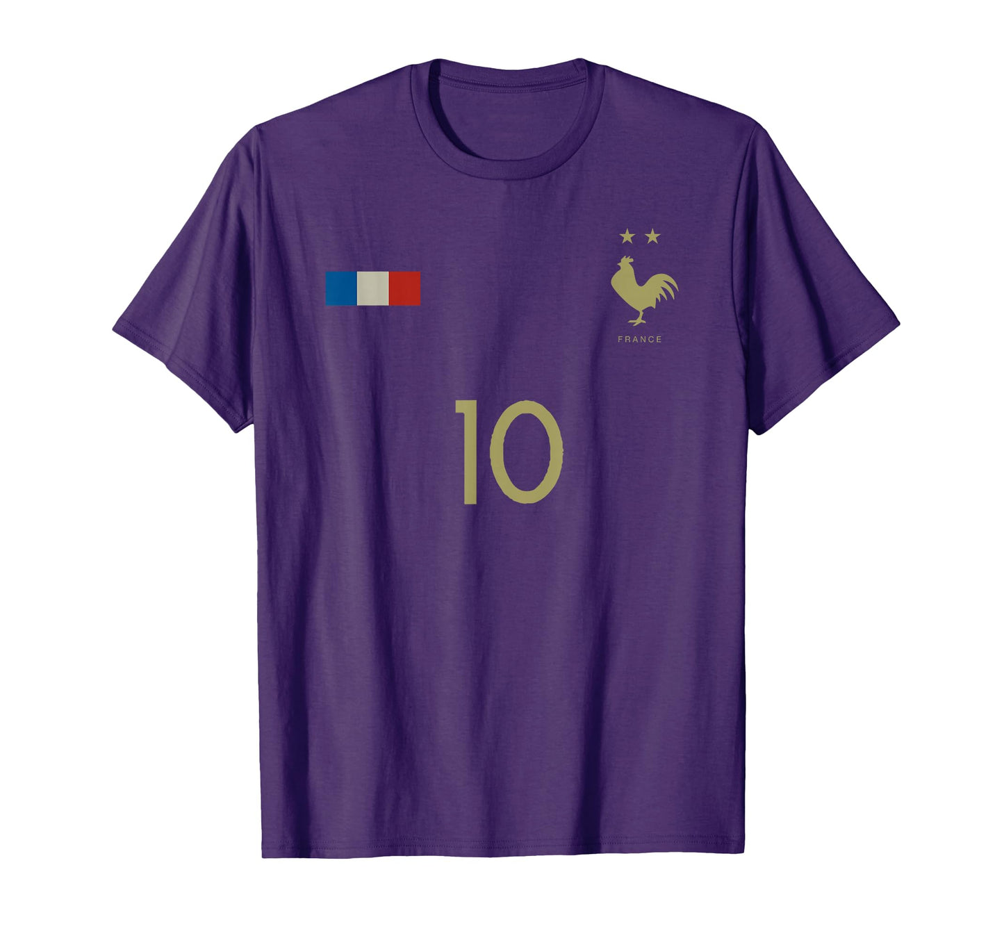 France Number 10 French Soccer Retro Football France T-Shirt