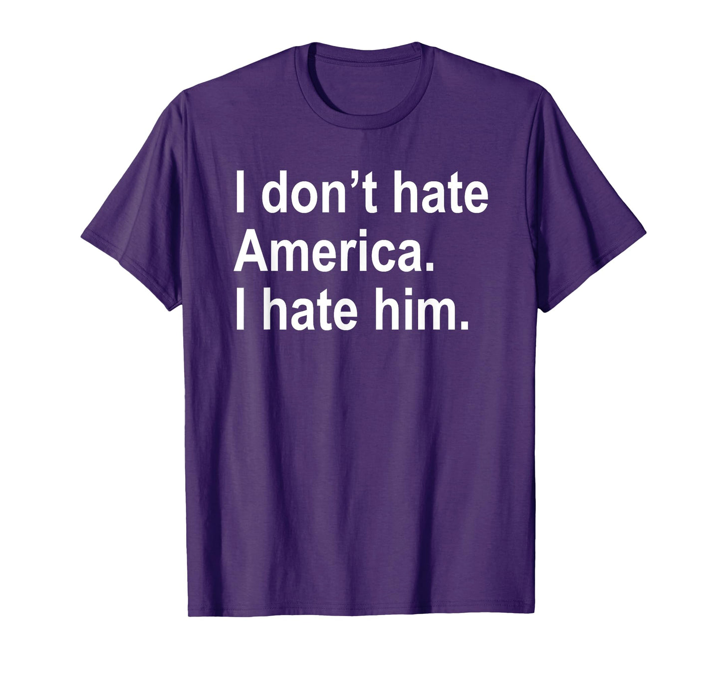 I Don't Hate America - I Hate Him. T-Shirt