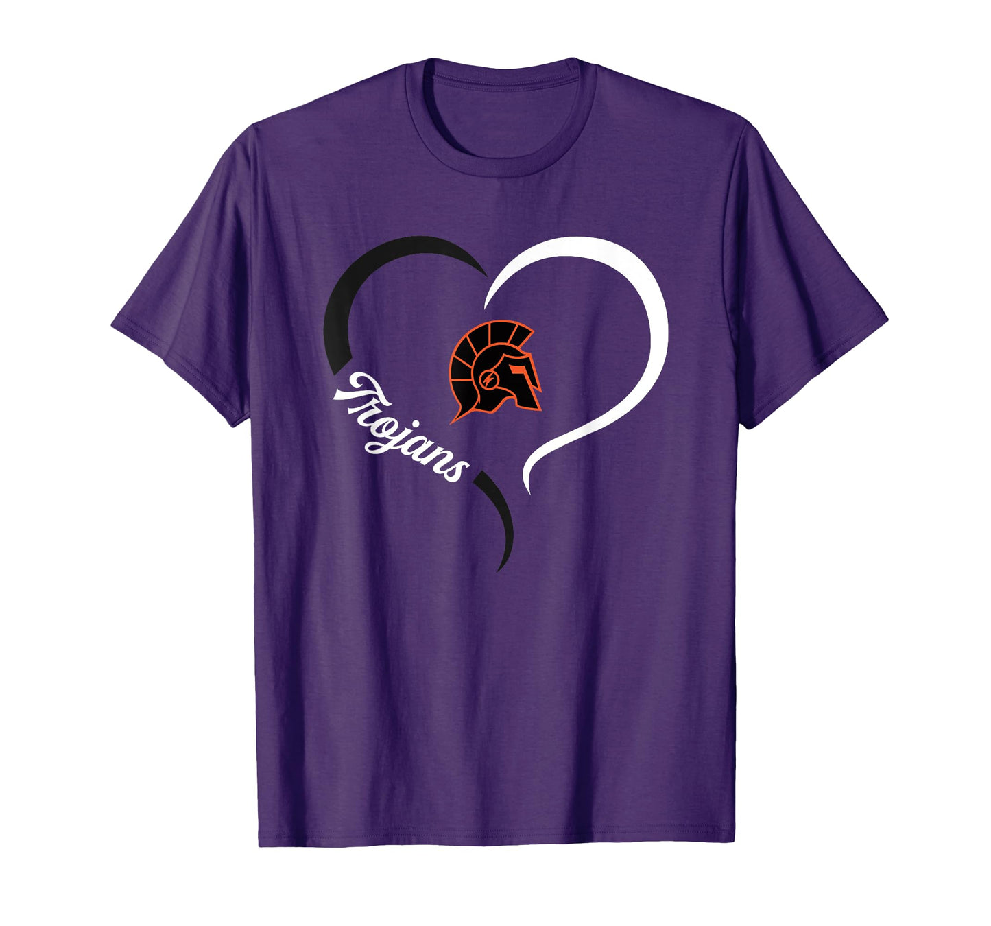 Sturgis Trojans Logo Half Heart Slogan HS T-Shirt