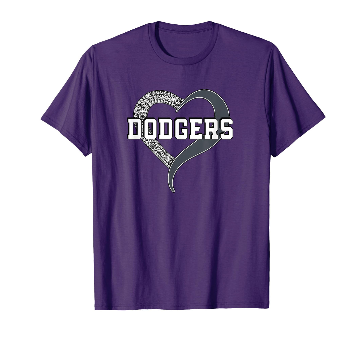 Dodgers Madison Diamond Heart HS T-Shirt