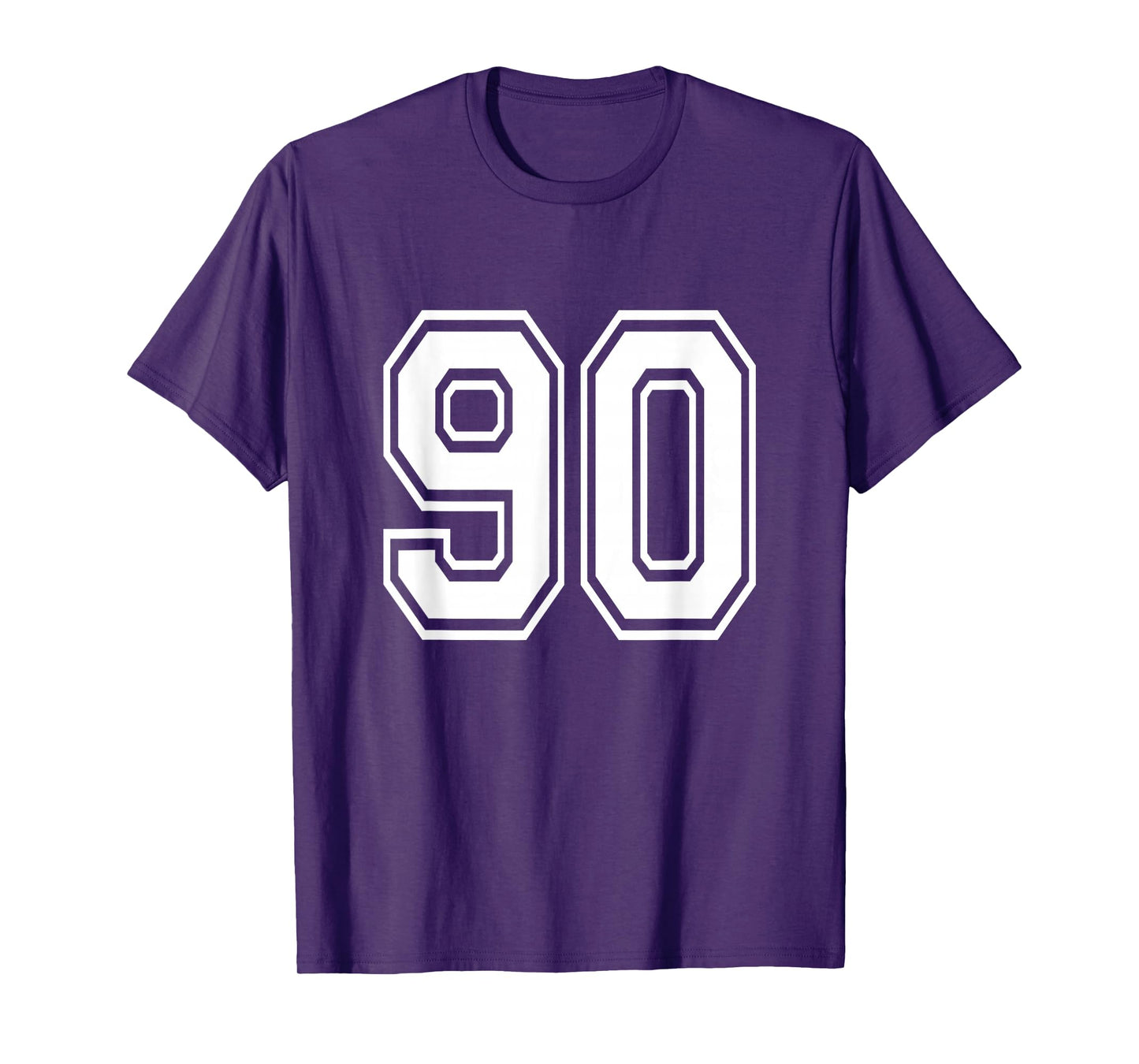 Number 90 T Shirt Age Sports Player Jersey Number T-Shirt