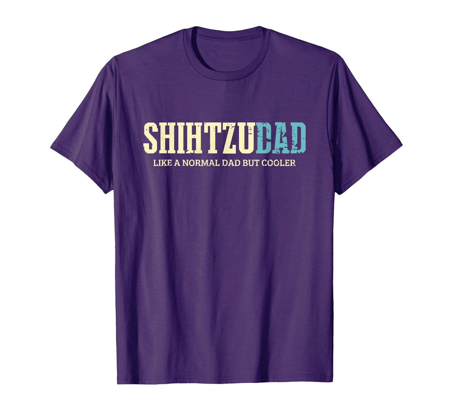 Shih Tzu Dad Retro Funny Dog Lover Owner Father's Day T-Shirt