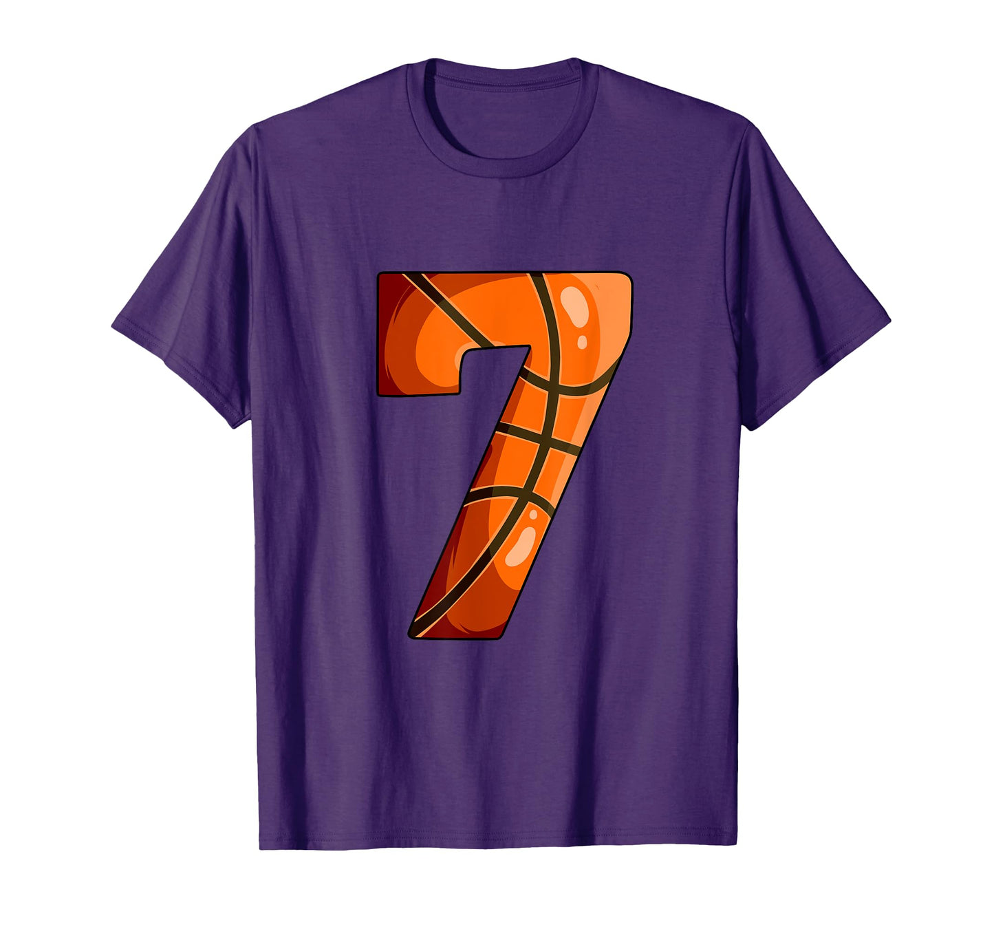 7th Birthday Basketball T-Shirt