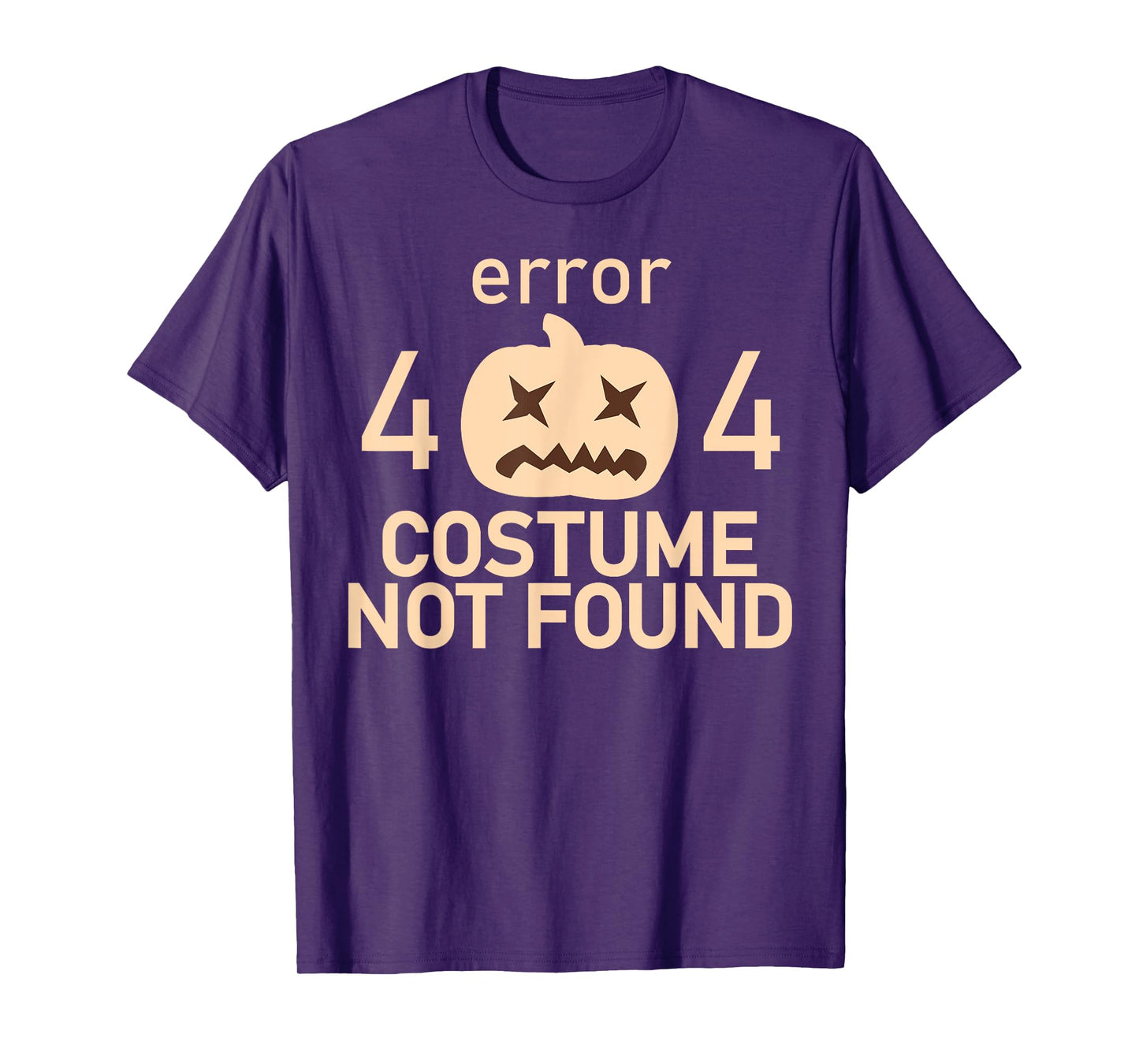 Error 404 Costume Not Found Low Budget Halloween Programmer T-Shirt