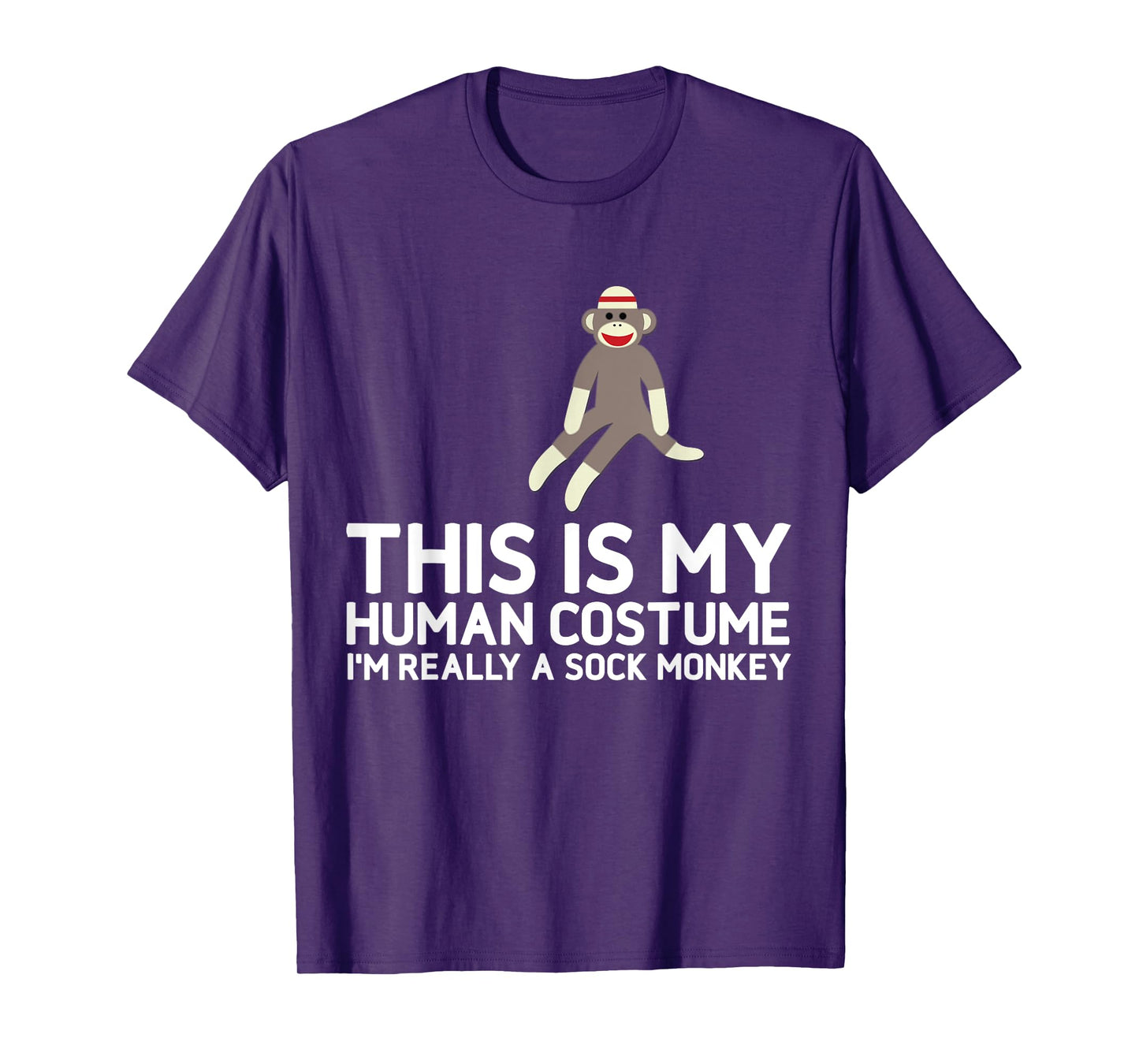 Funny Sock Monkeys Tee for Sock Monkey Lovers Human Costume T-Shirt