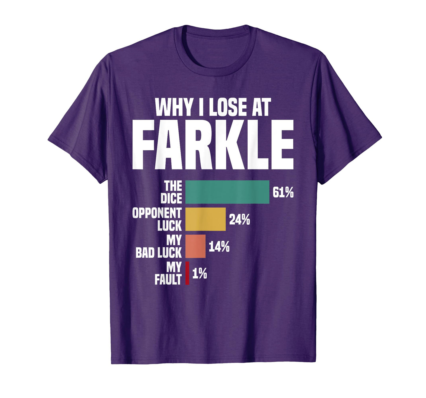 Farkle Player Tournament Queen Player Dice Farkle Dice Game T-Shirt