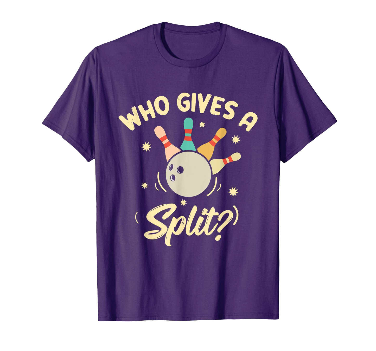 Who Gives A Split Funny Bowling Player Game T-Shirt