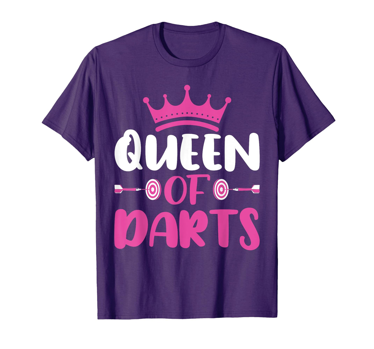 Queen of Darts - Funny Dart Board and Dart Game Lover Women T-Shirt