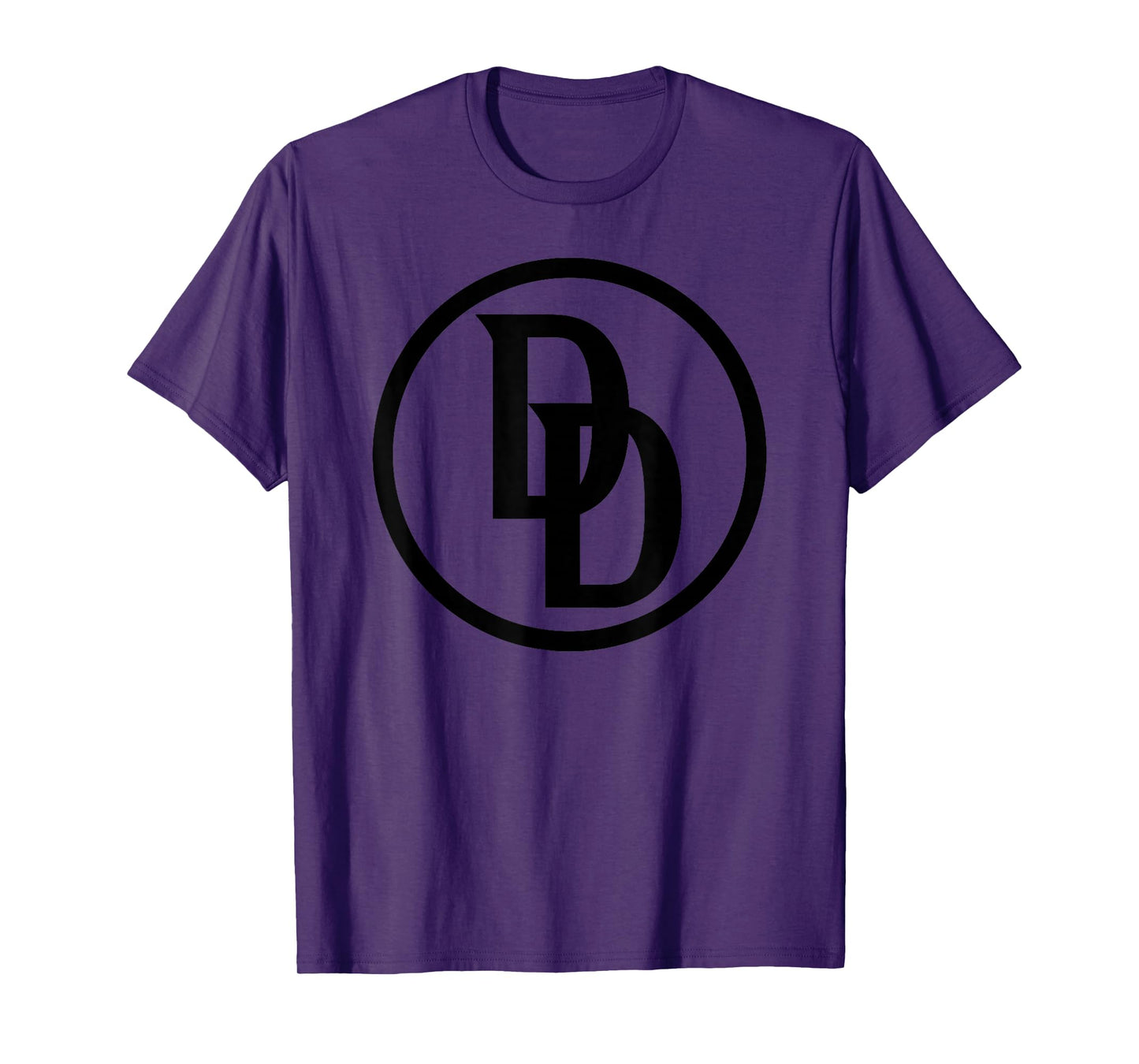 Marvel Daredevil Born Again DD Black Chest Logo T-Shirt
