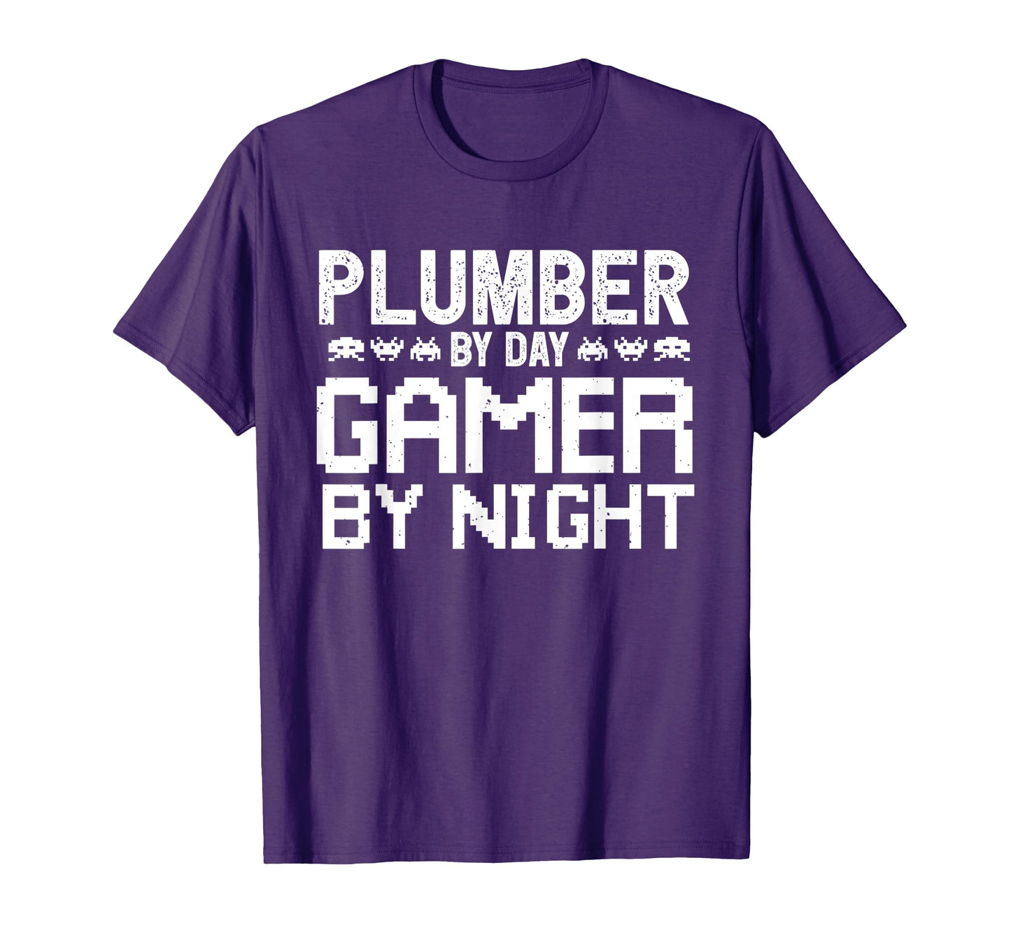 Plumber by day Gamer by Night for Gaming Architect T-Shirt