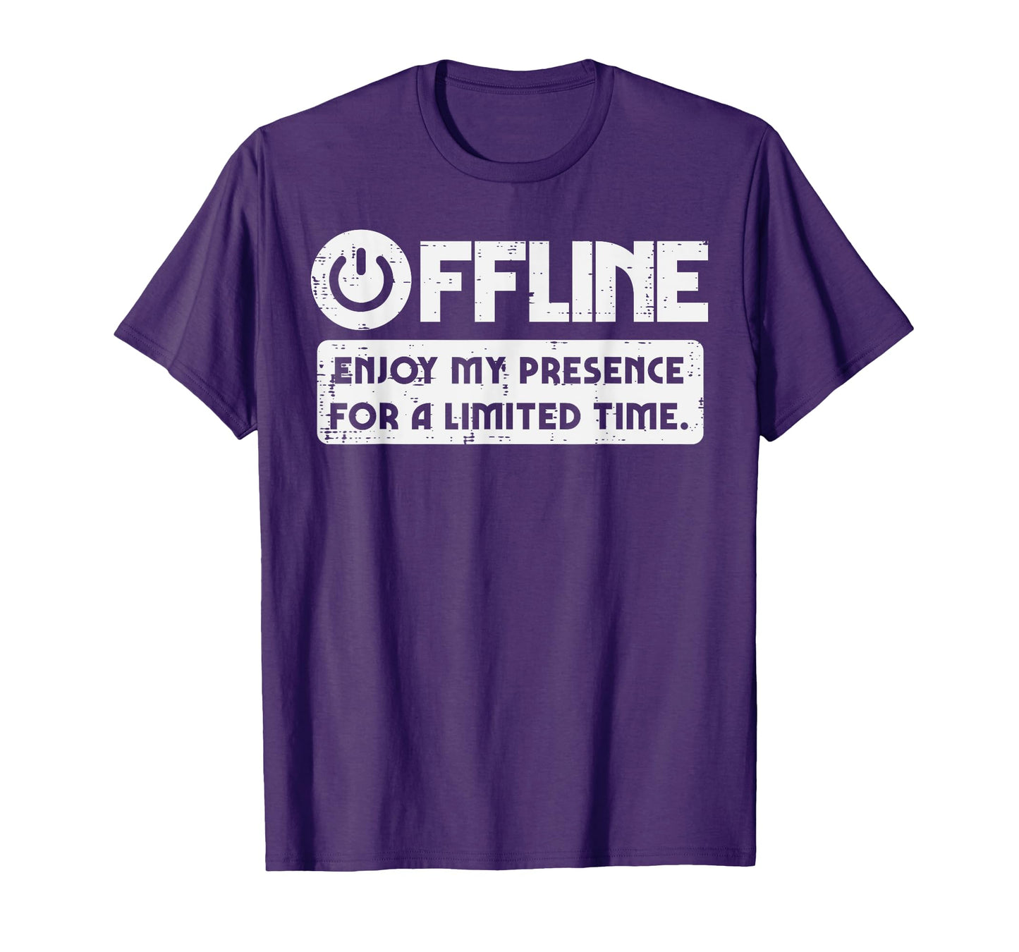 Gamer Offline Enjoy My Presence Time Men Boys Kids T-Shirt