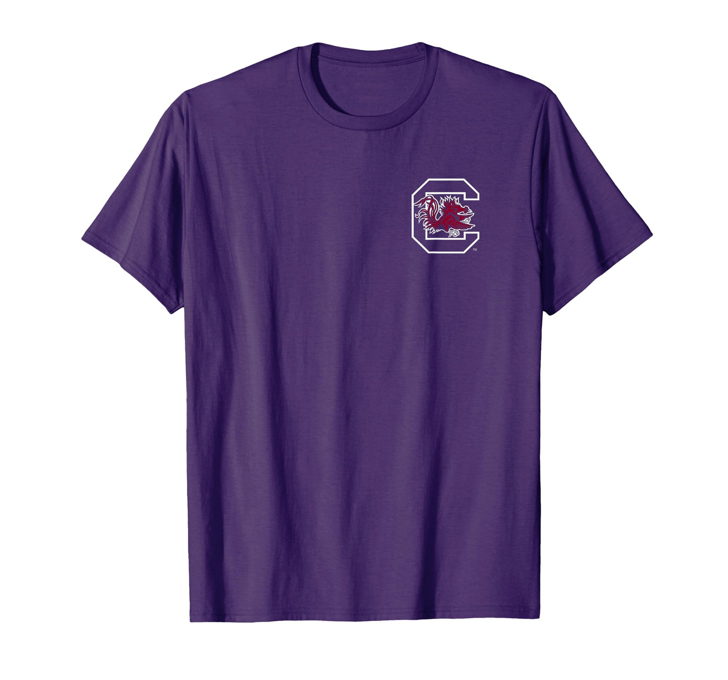 South Carolina Gamecocks Front/Back Football Black T-Shirt