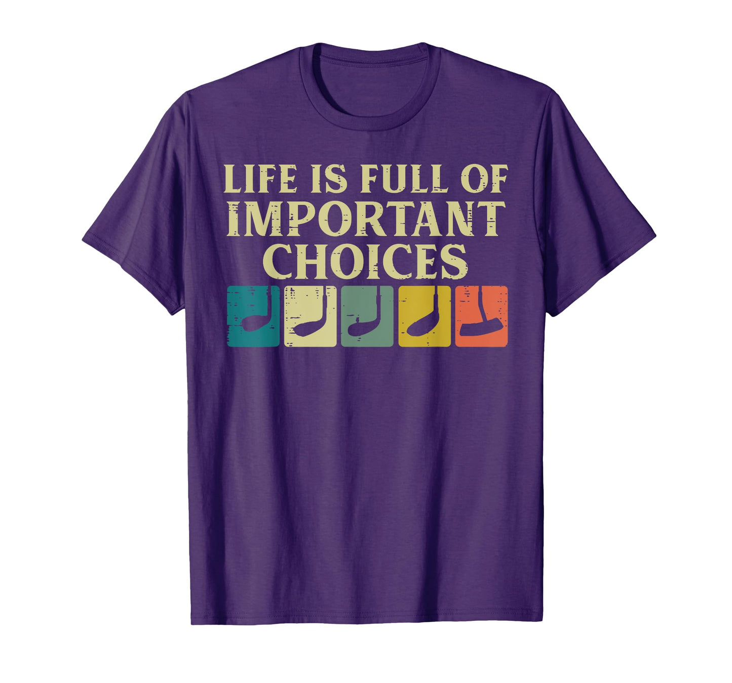 Life Full Important Choices Golf Clubs Golfing Men Women Kid T-Shirt