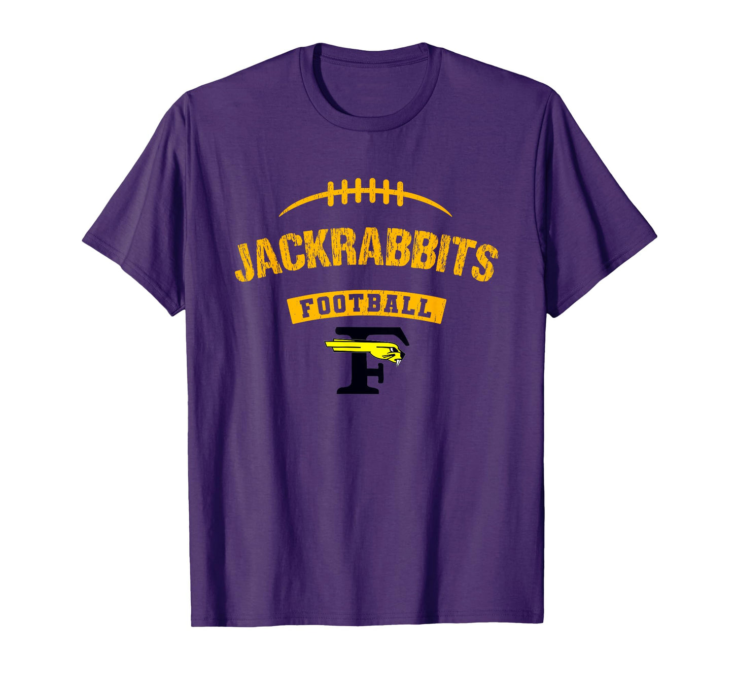 Forney Jackrabbits Logo Football Distressed HS T-Shirt