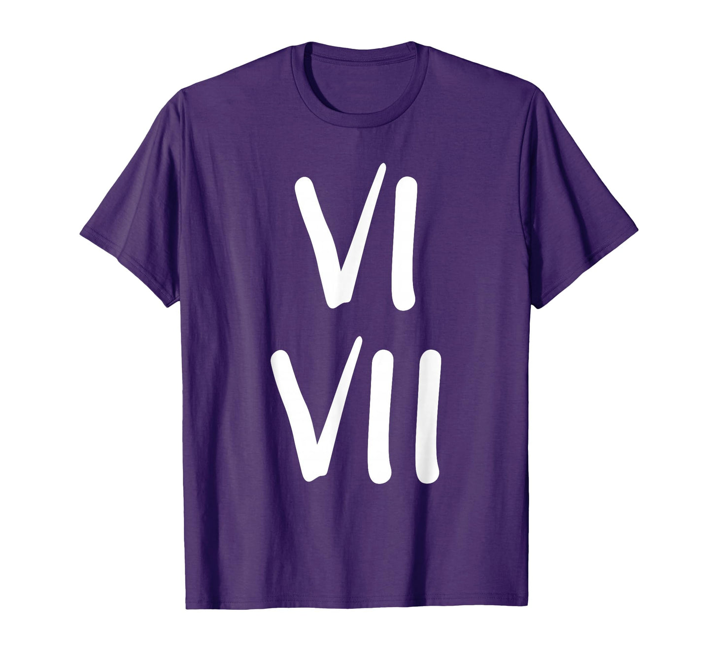 Funny 67 Kids Joke 6 and 7 Roman Numerals T-Shirt