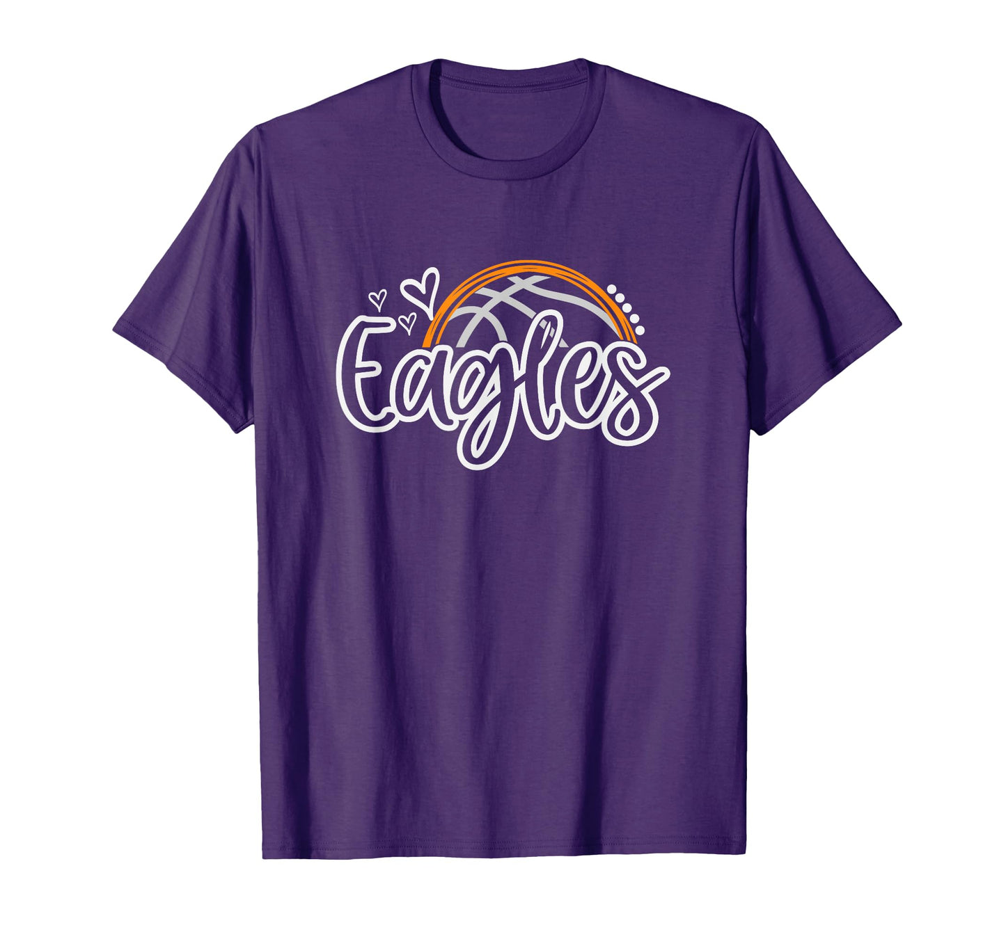 Basketball Eagles School Sports Fan Team Spirit T-Shirt