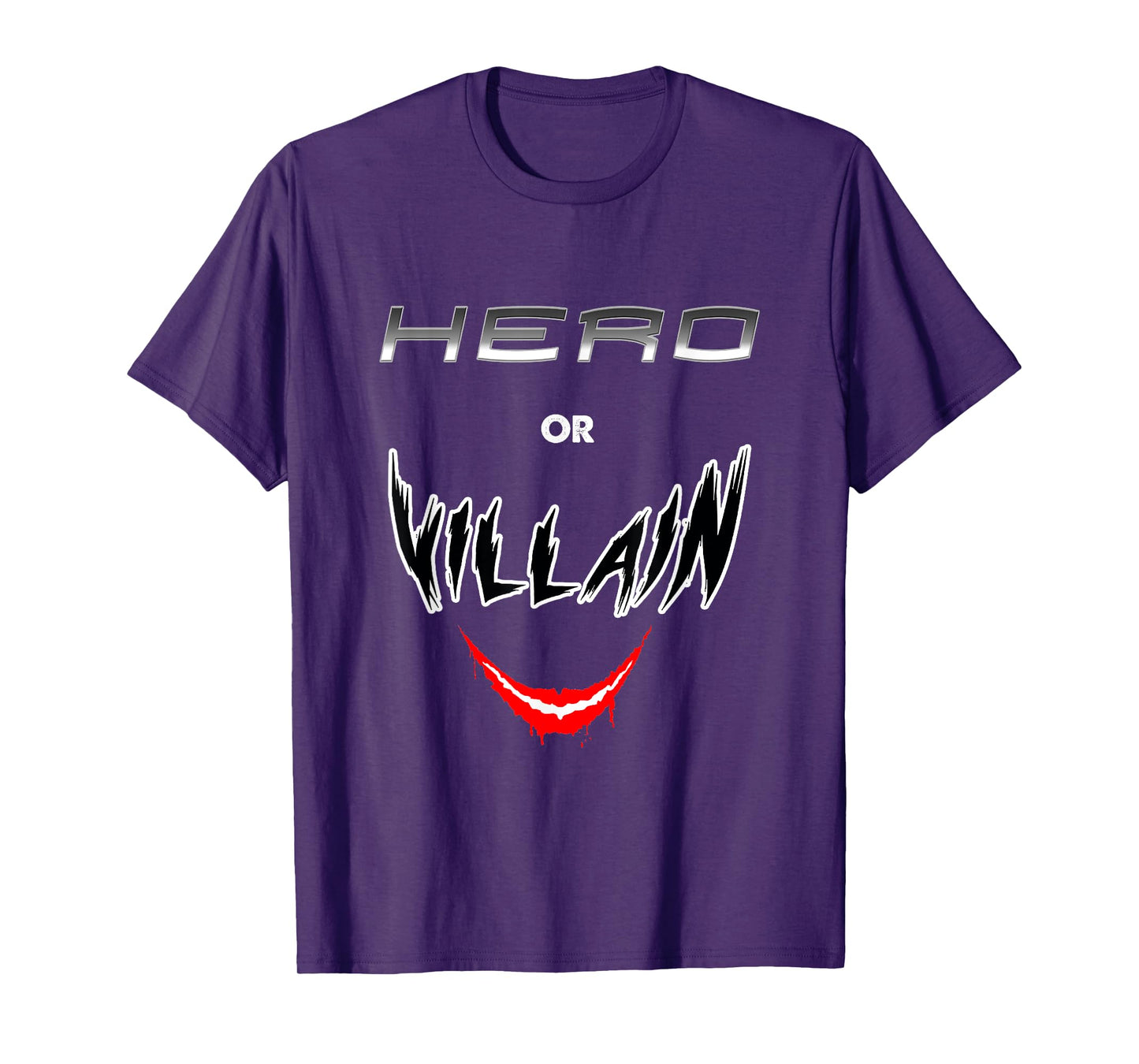 Hero Or Villain Funny Geek Retro Gift Idea T-Shirt
