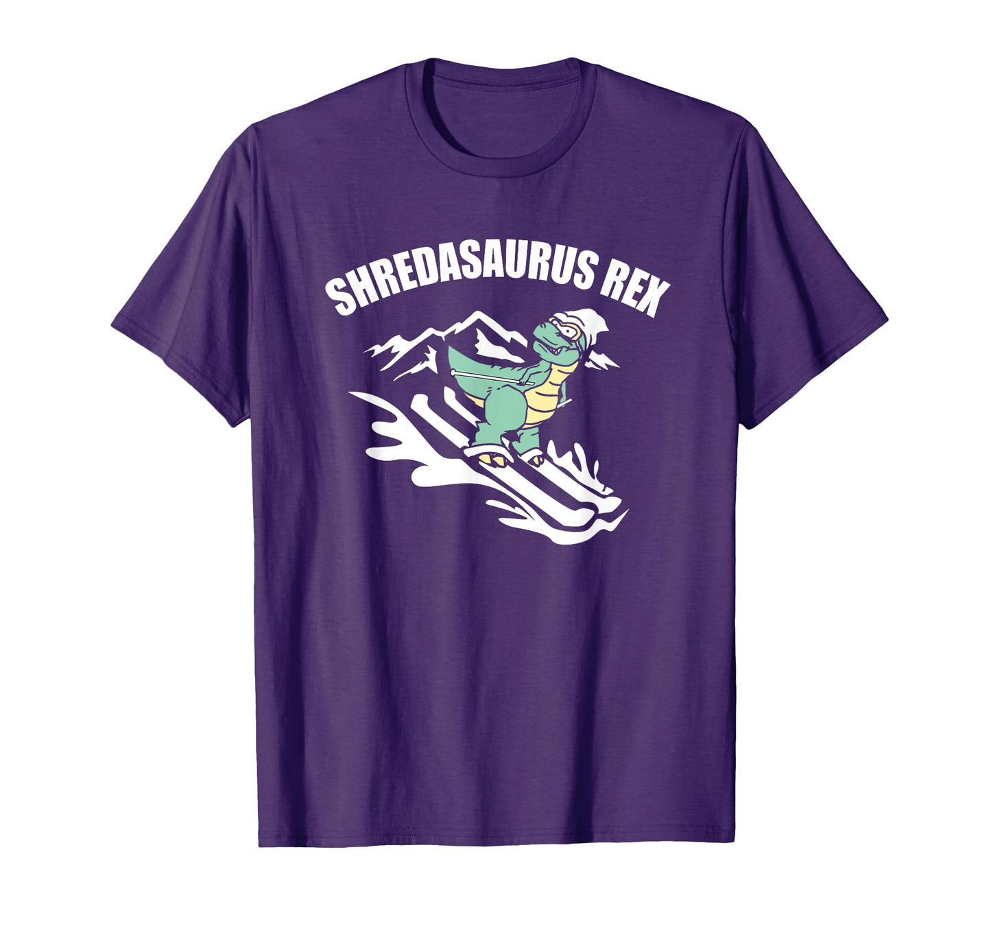 Shredasaurus Rex Ski Dinosaur T-shirt Kids Funny Skiing Gift T-Shirt