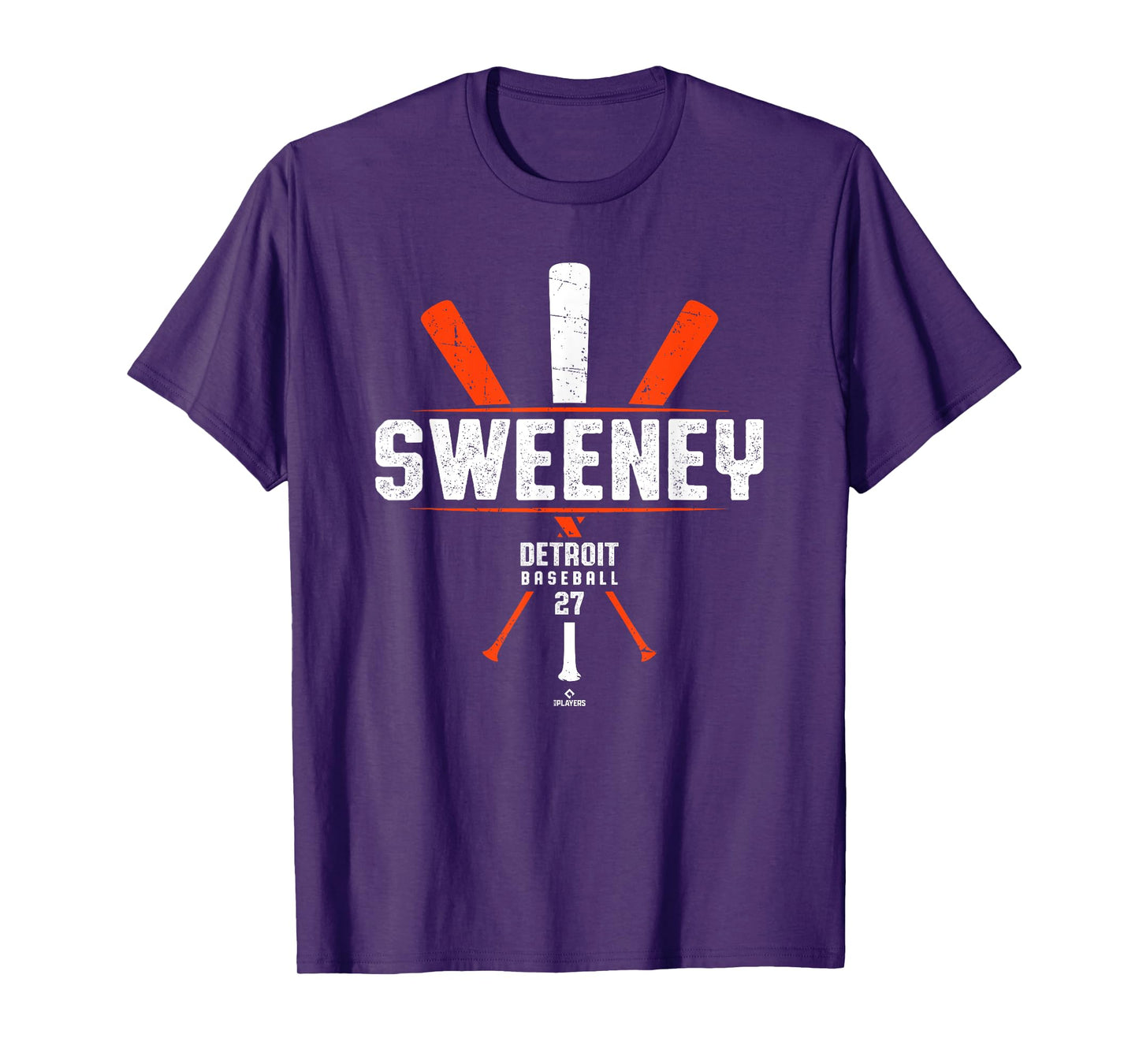 Vintage Baseball Bat Gameday Trey Sweeney Detroit Baseball T-Shirt