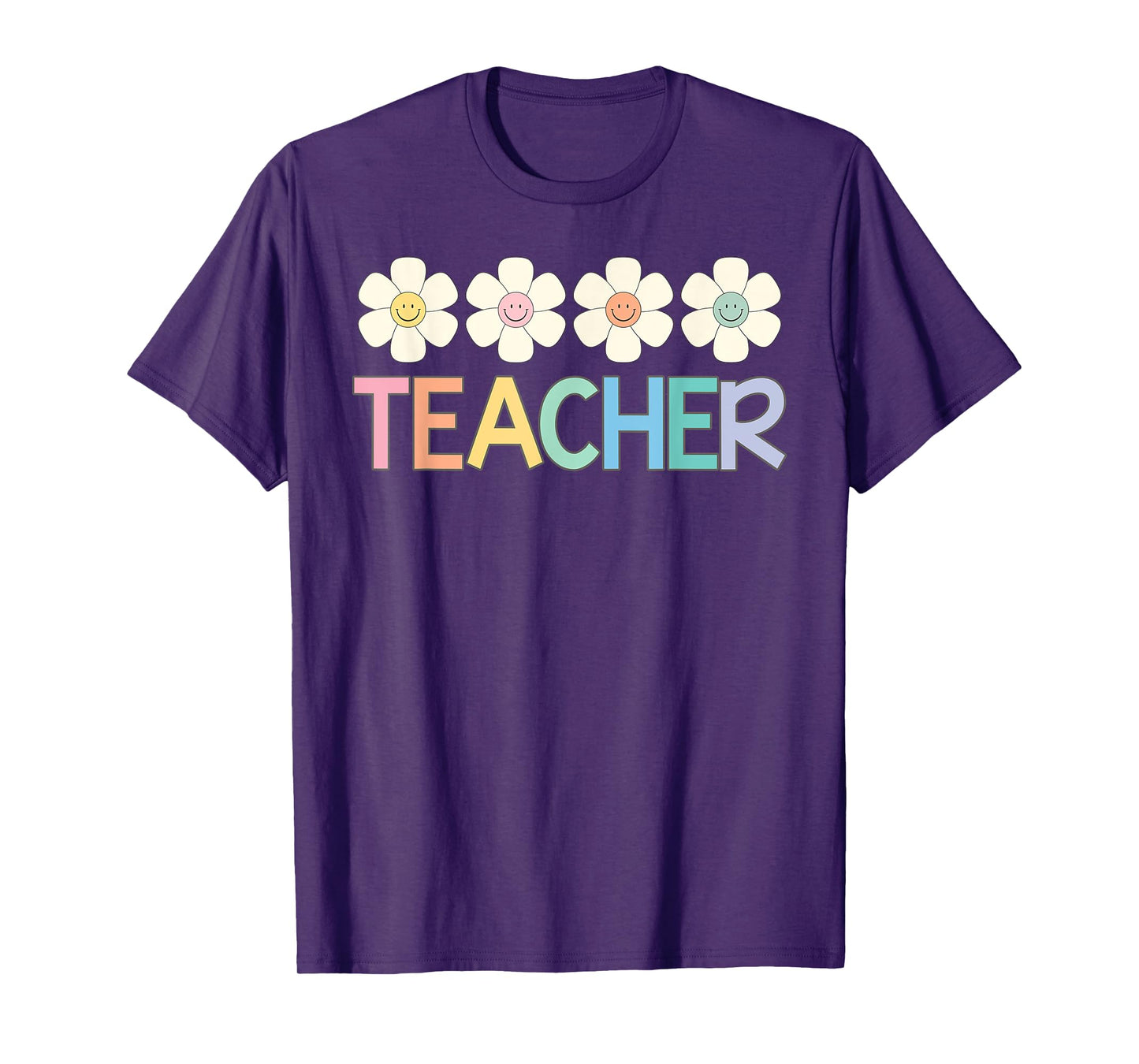 Groovy Teacher Cute Daisy Flower Retro Back to School T-Shirt