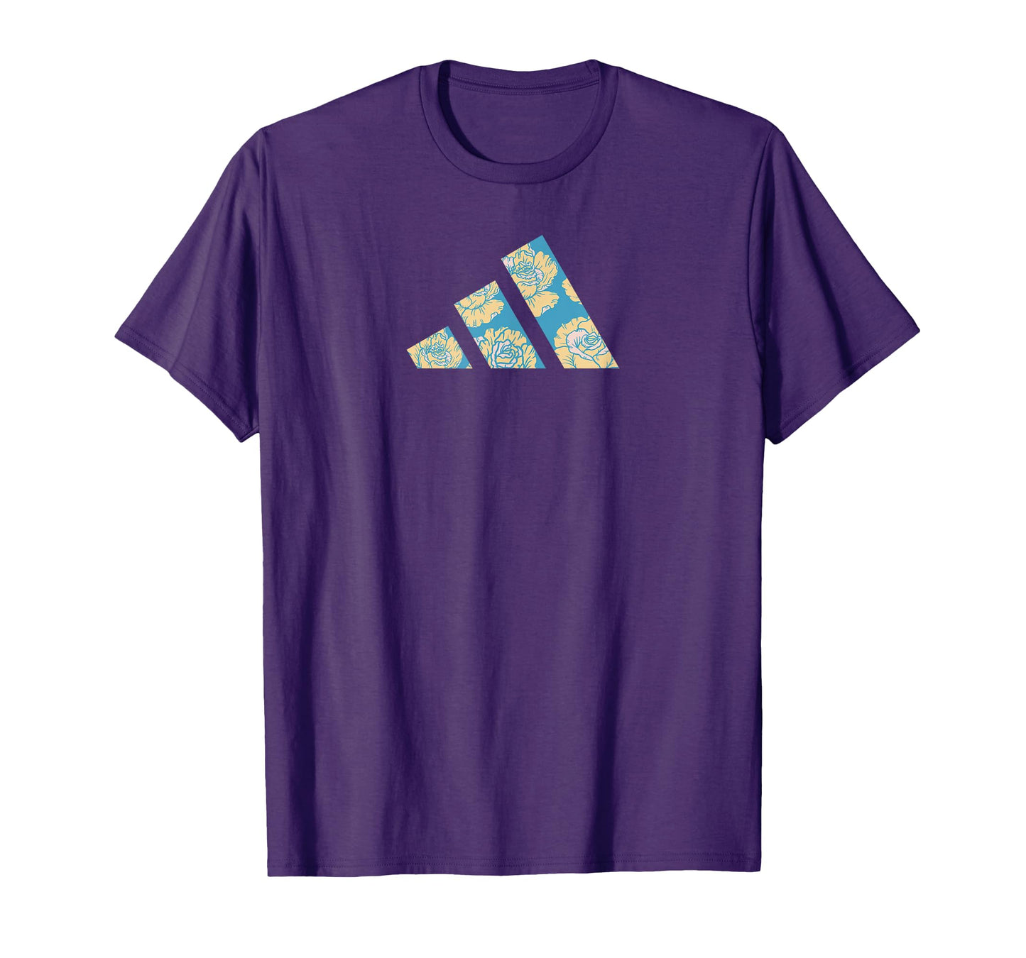 adidas Badge of Sport Floral Three Bar Graphic T-Shirt