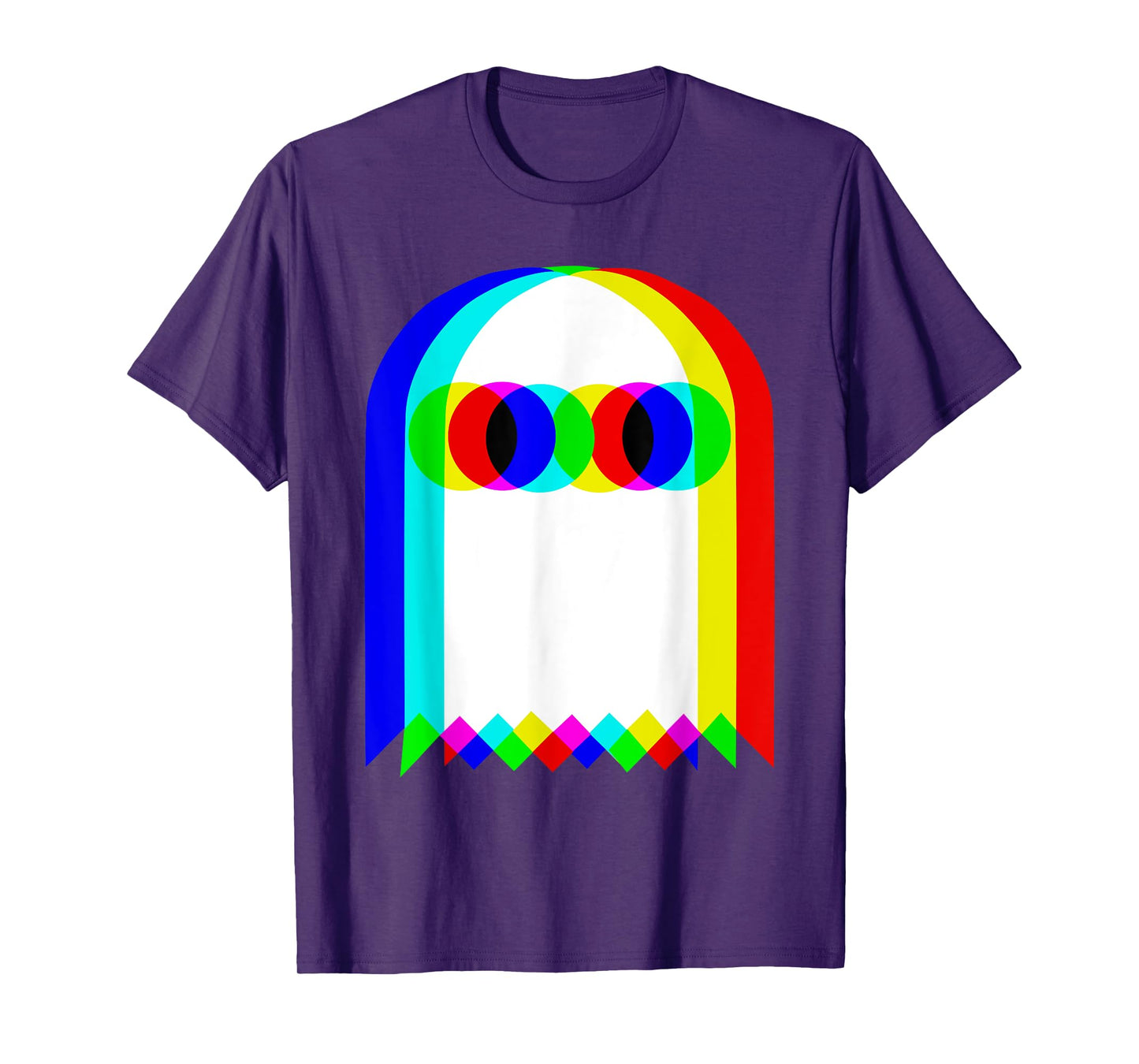 Halloween Glitch Ghost - Multicolor Spooky T-Shirt