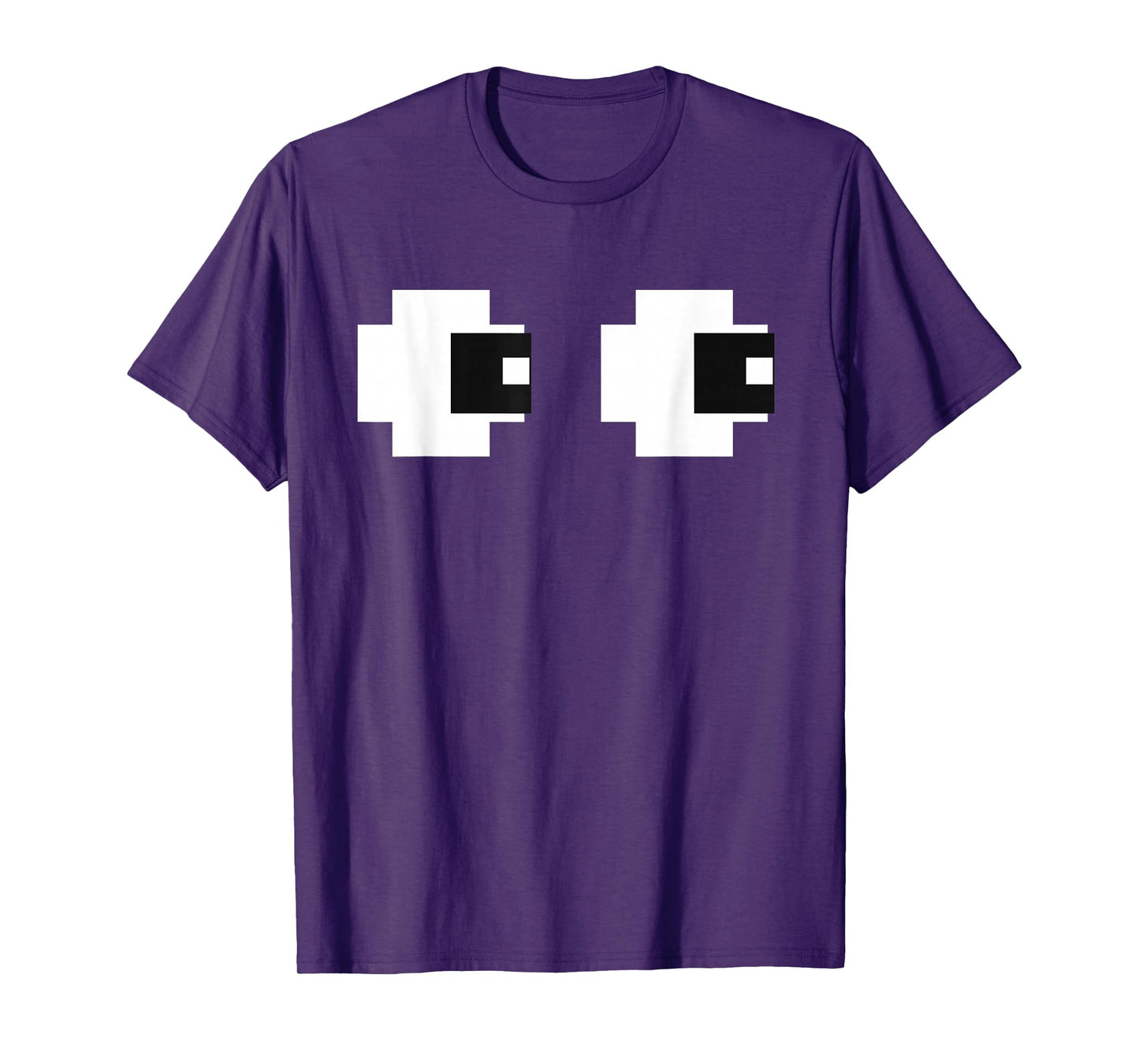 Retro Arcade Game Ghost Eyes Halloween Group Costume T-Shirt