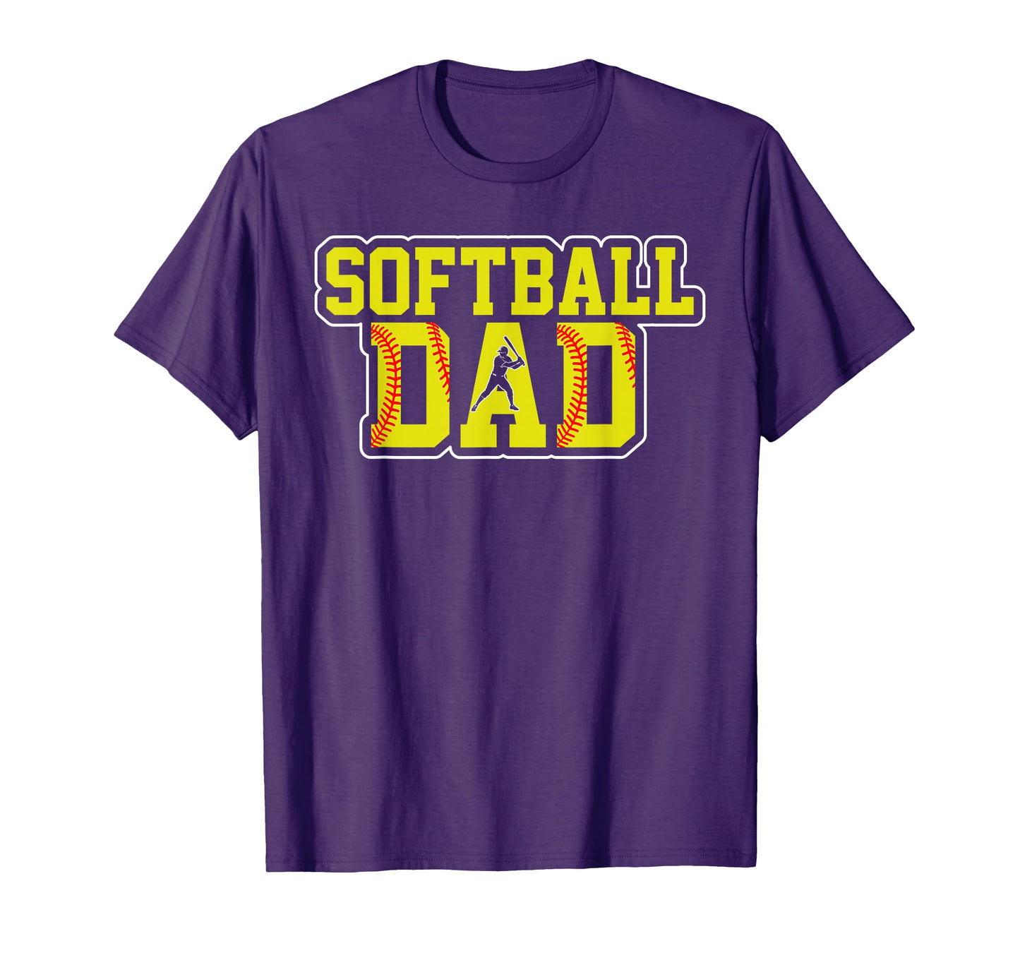Retro Softball Dad Game Day Dad Father's Day Christmas T-Shirt