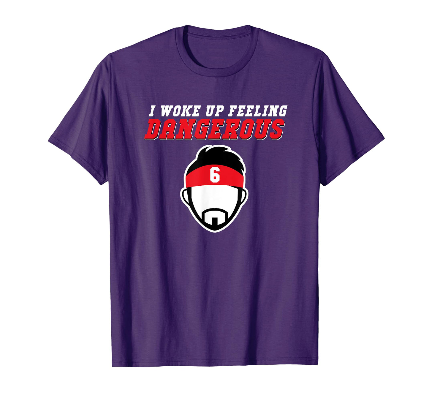 The Land - Tampa Woke Up Feeling Dangerous Football Team T-Shirt - Black - Small - Unisex-Adults